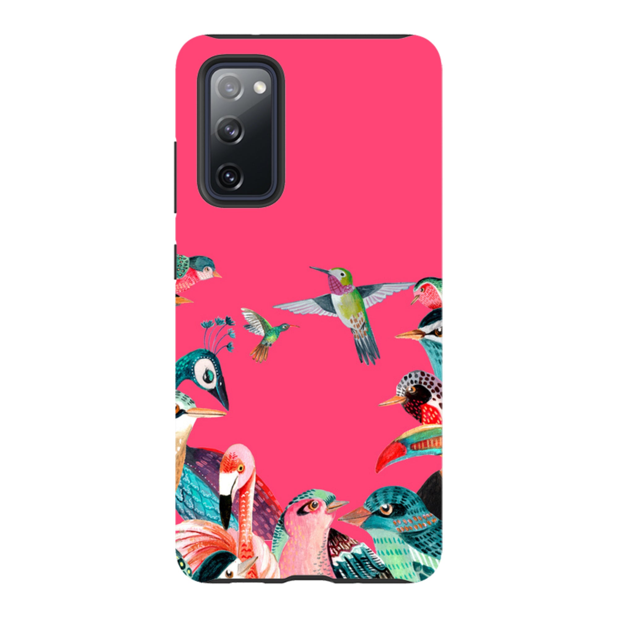 Samsung Tough Case - Pink Birds By Caroline Bonne Muller