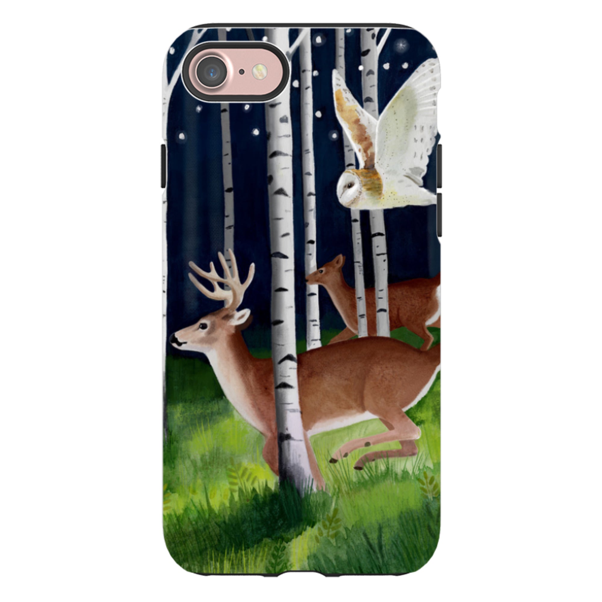 iPhone Tough Case - Green Forest By Bex Parkin