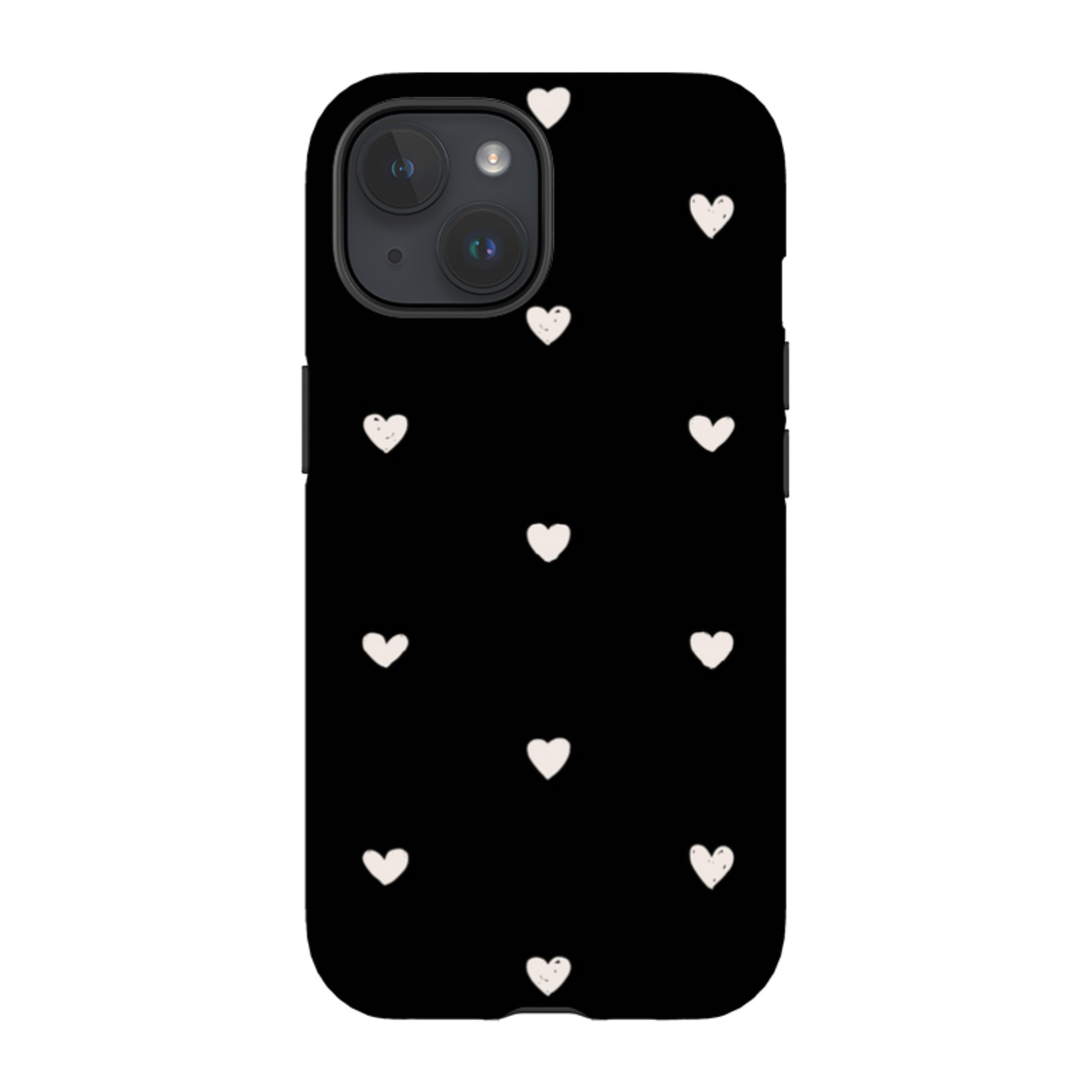 iPhone MagSafe Tough Case -  Hearts Black