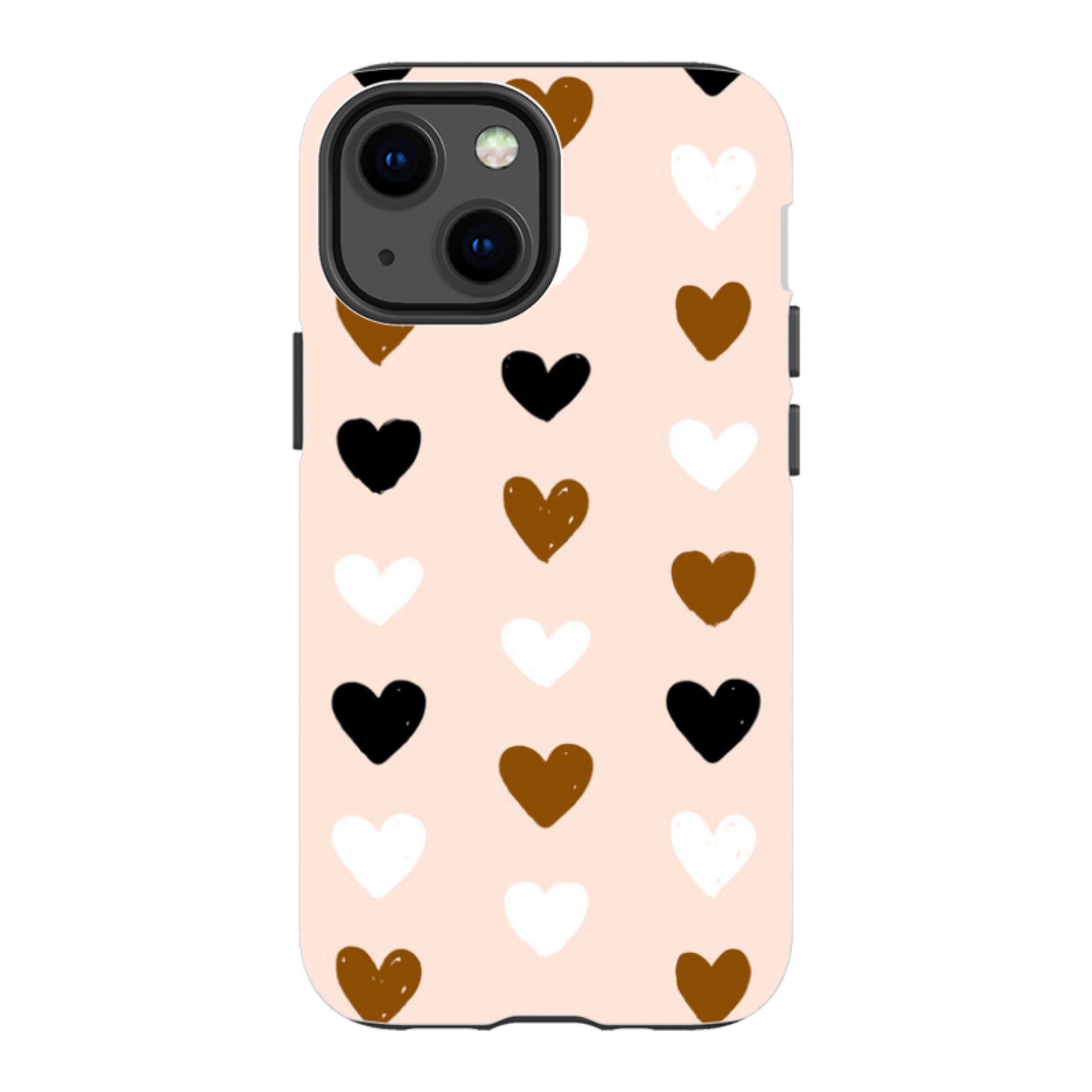 iPhone Tough Case - Hearts Pale