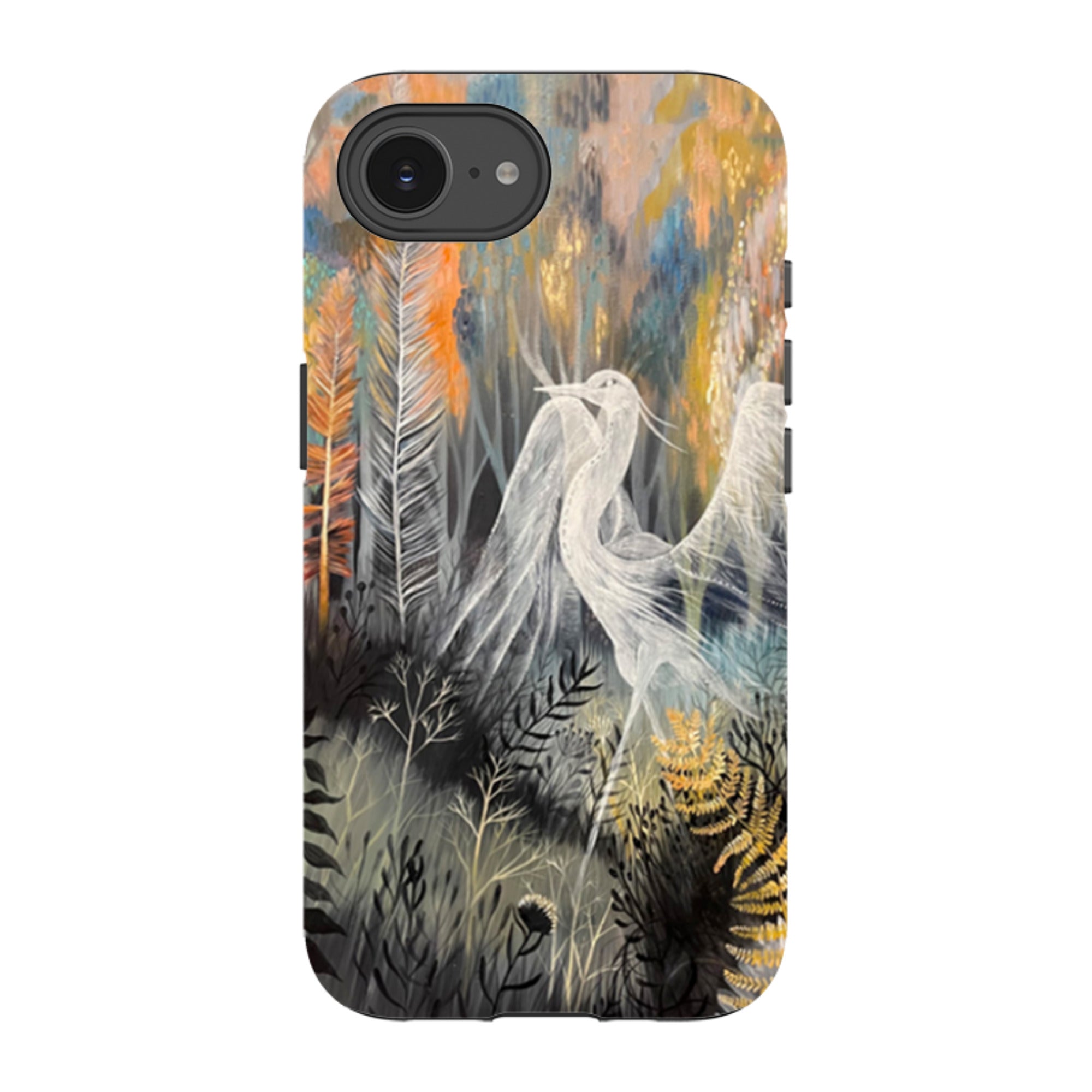 iPhone Tough Case - Ghost Heron By Mia Underwood