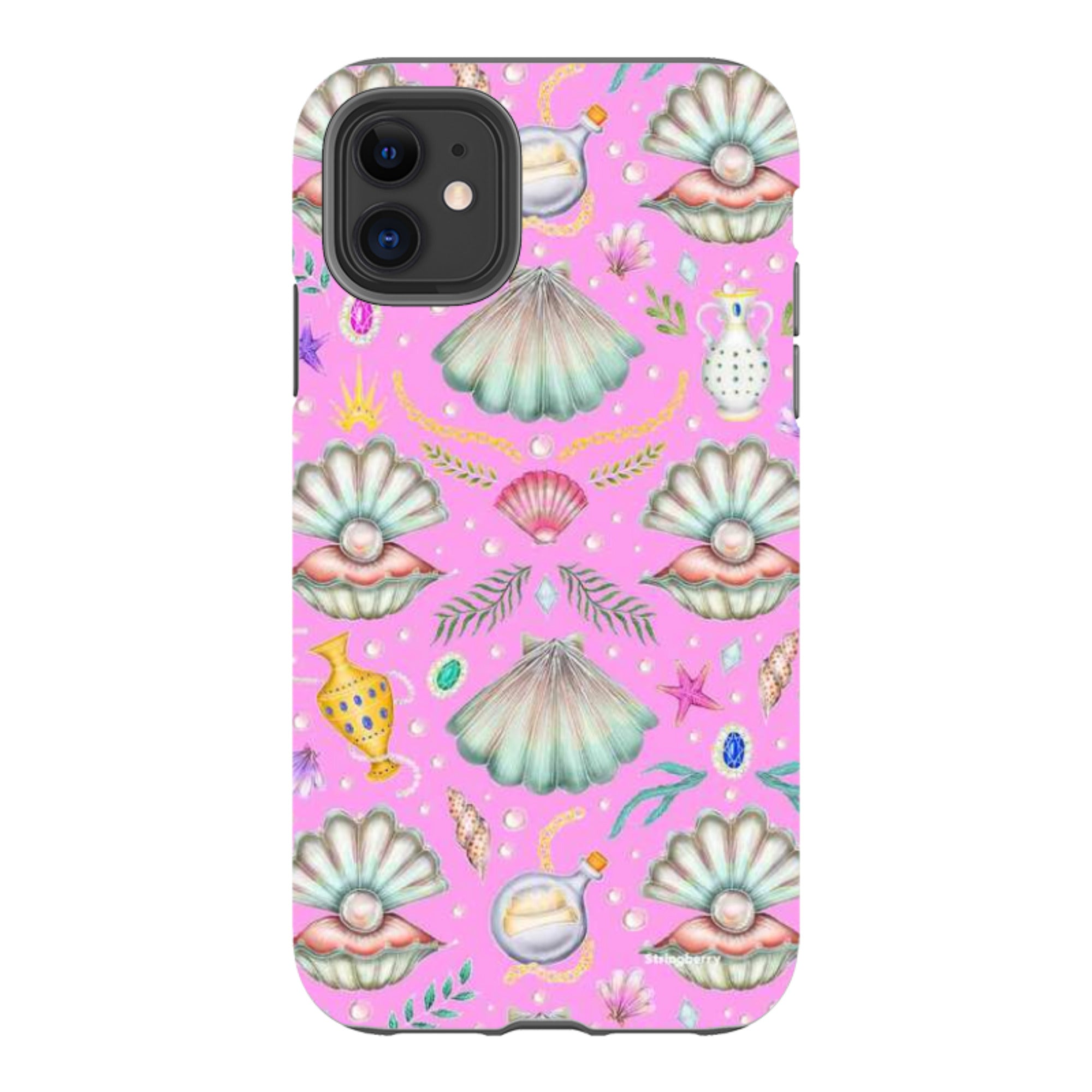 iPhone Tough Case - Pearl's Fantasy Candy Pink By Catherine Rowe