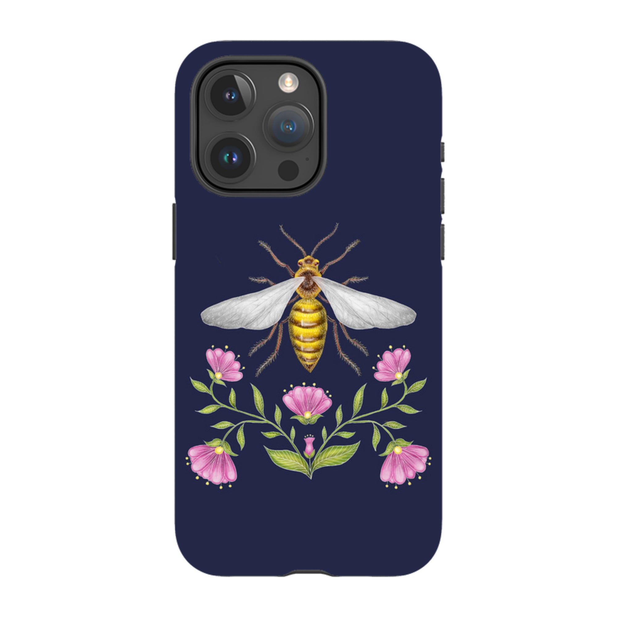 iPhone MagSafe Tough Case - Wings Of Freedom Navy By Catherine Rowe