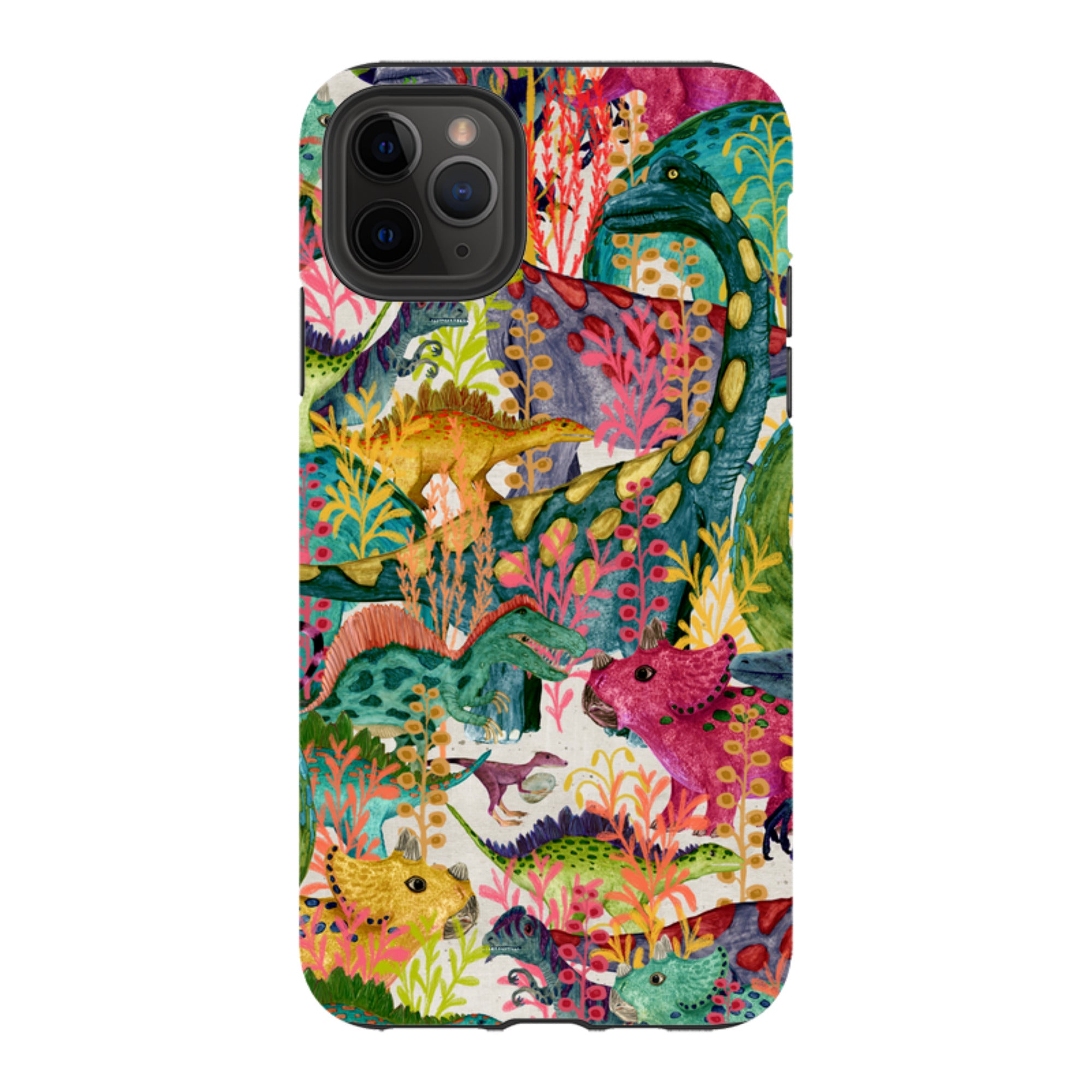 iPhone Tough Case - Dinosaur Jamboree By Katherine Quinn