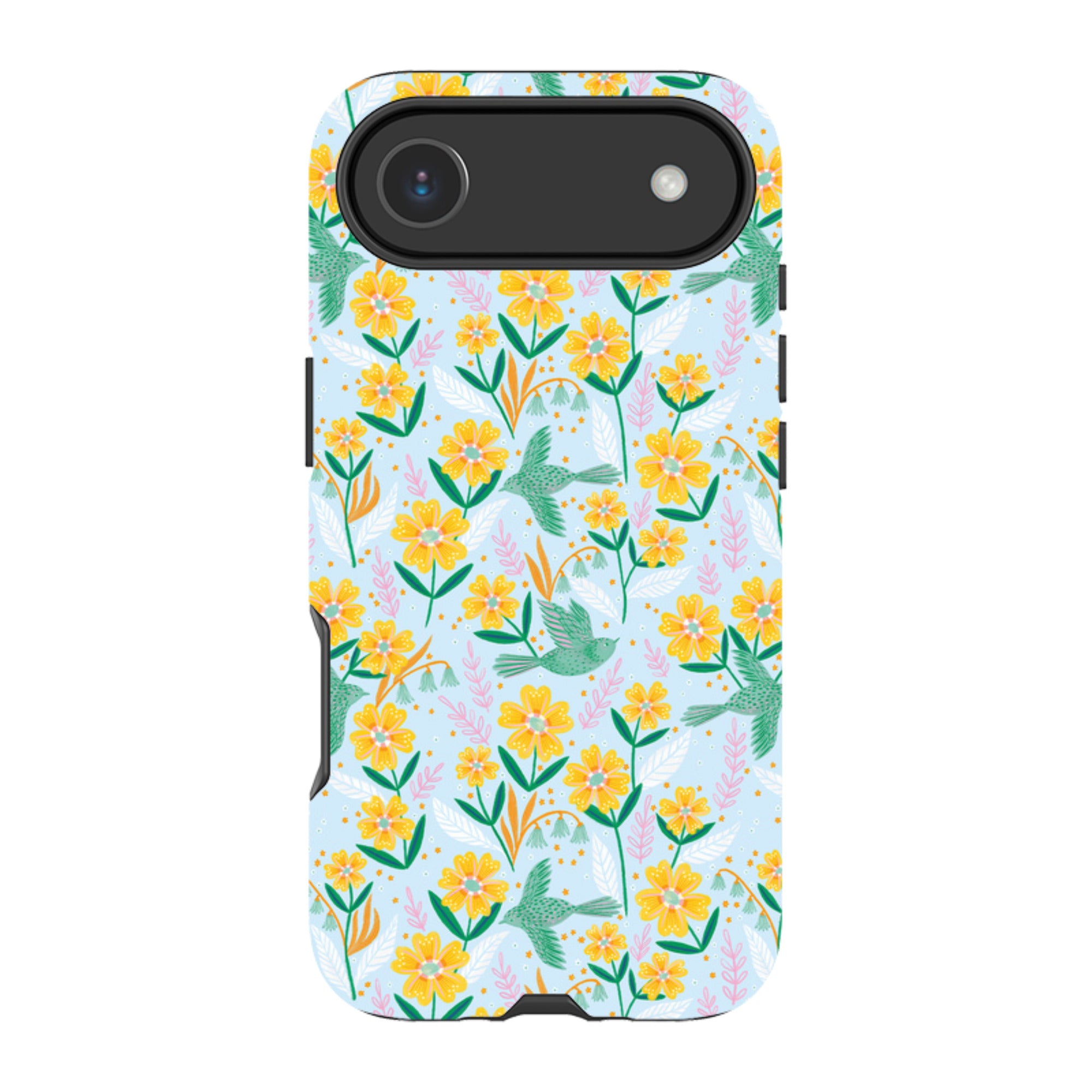 iPhone Tough Case - Sweet Birds Blue By Lee Foster Wilson