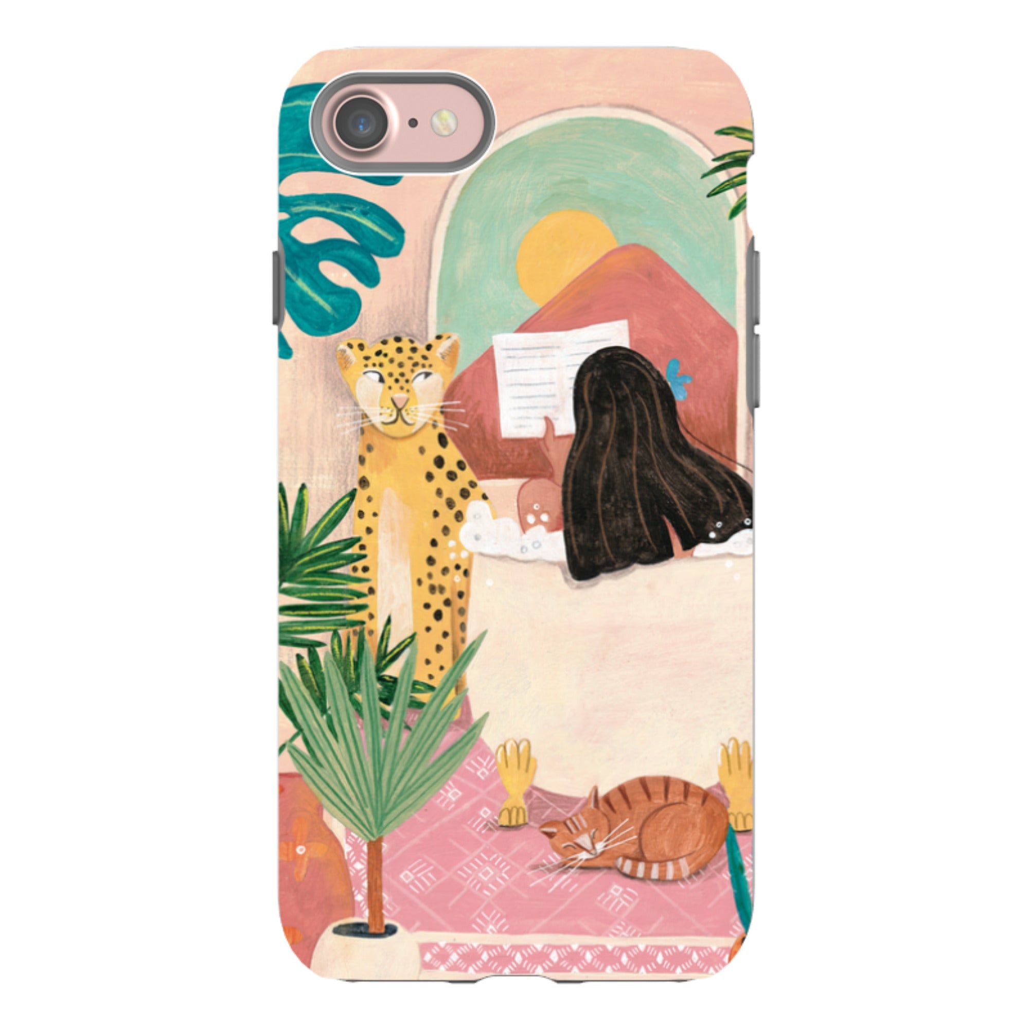 iPhone Tough Case - Bath Time By Caroline Bonne Muller