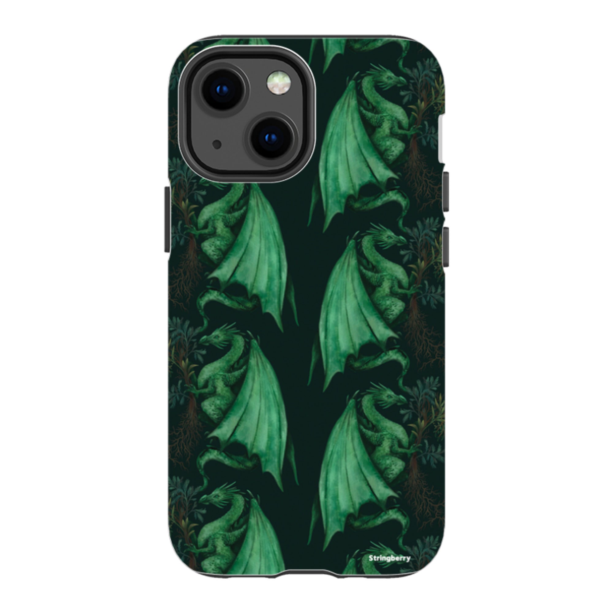 iPhone Tough Case - Arbor Dragon Pattern By Anna Stead