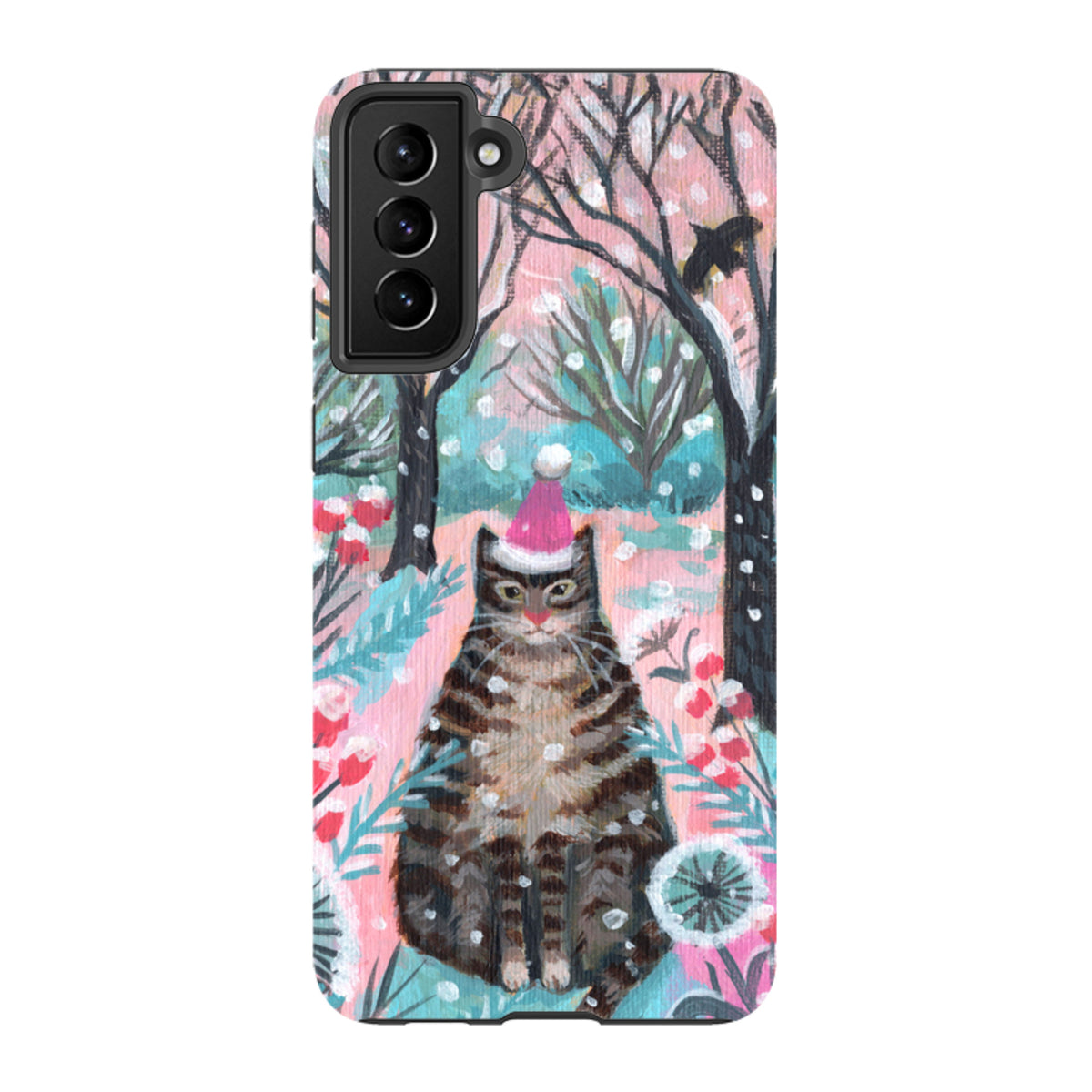Samsung Tough Case - Snow Tabby By Mary Stubberfield