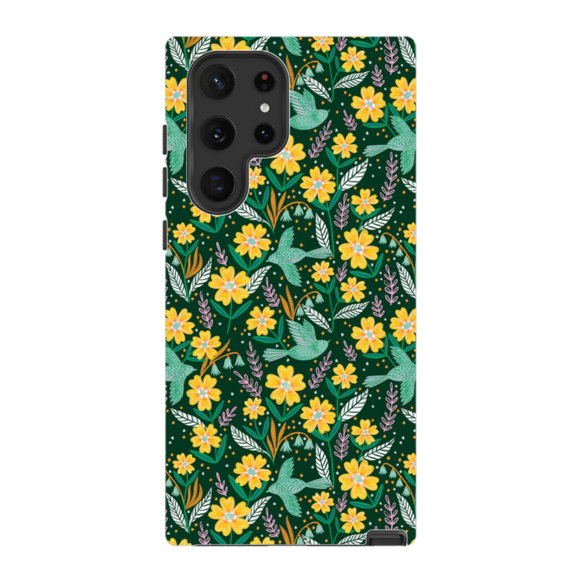 Samsung Tough Case - Sweet Birds Green By Lee Foster Wilson