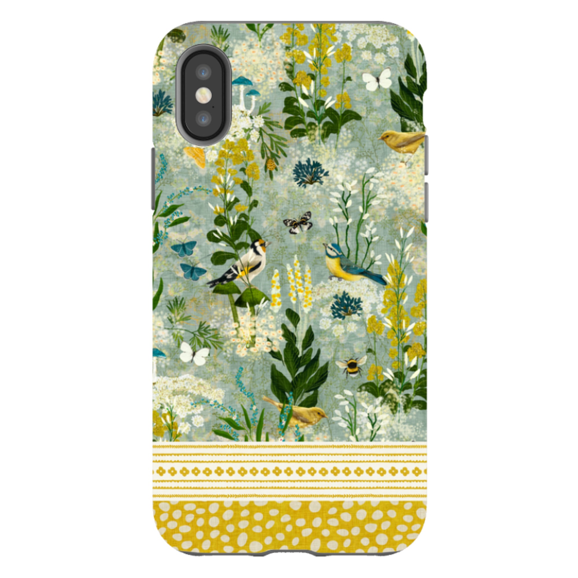 iPhone Tough Case - Song Bird Garden 2 By Katherine Quinn