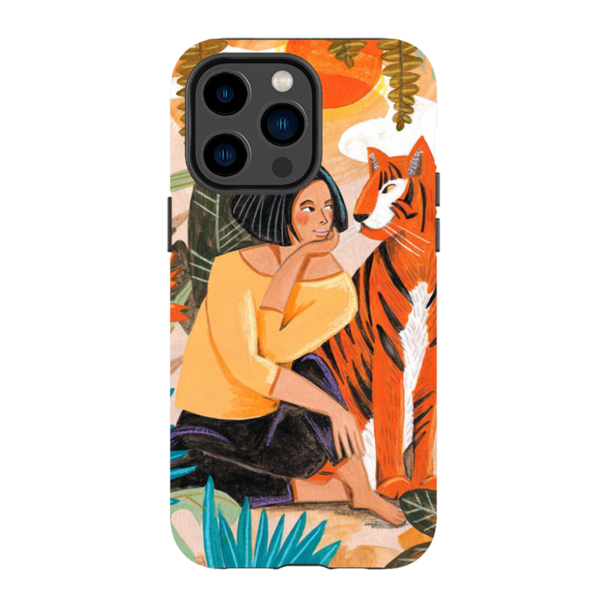 iPhone Tough Case - Hello Tiger By Caroline Bonne Muller
