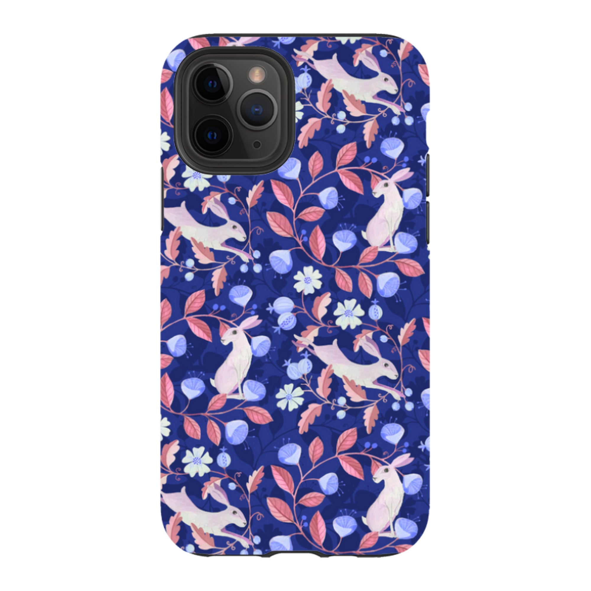 iPhone Tough Case - Hare Pattern By Bex Parkin