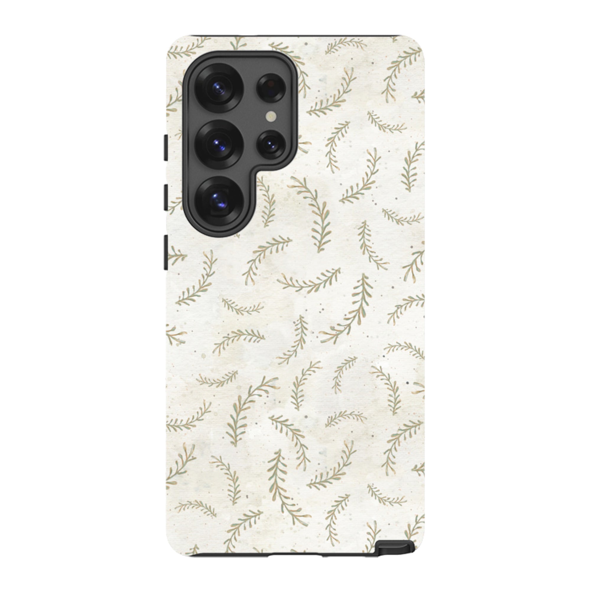 Samsung Tough Case - Feathers Grey By Katherine Quinn