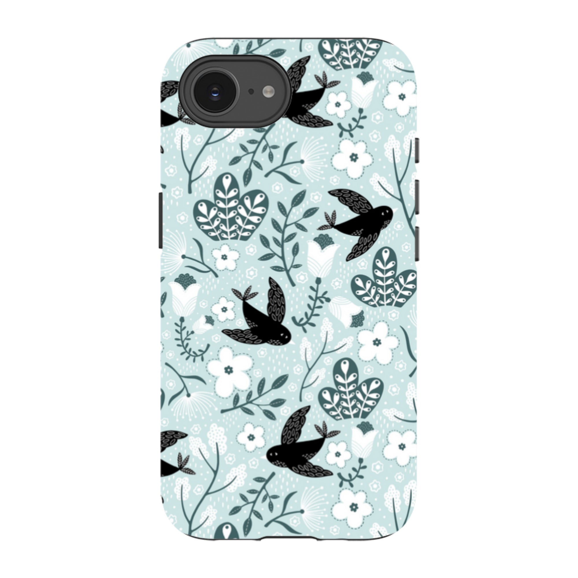 iPhone Tough Case - Black Birds By Suzy Taylor