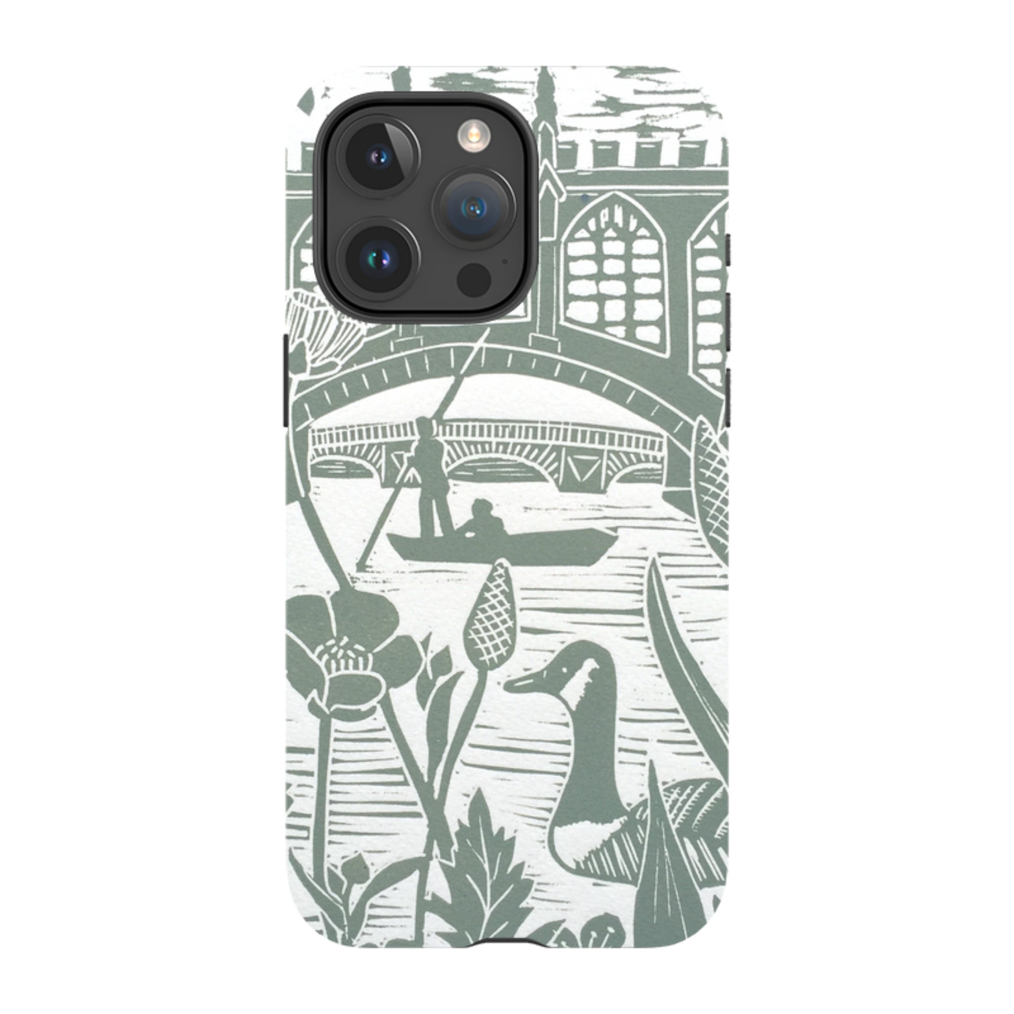 iPhone Tough Case - Punting At Cambridge By Kate Heiss