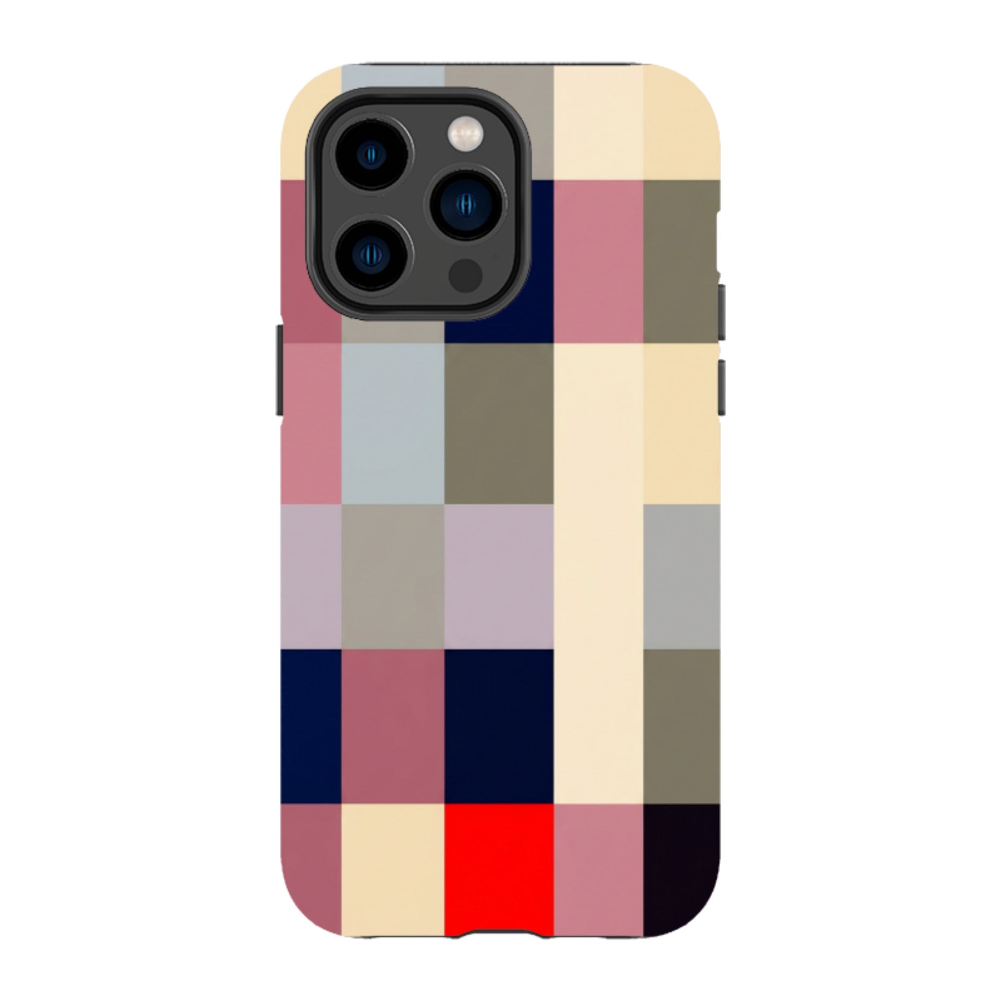 iPhone Tough Case - Retro Plaid