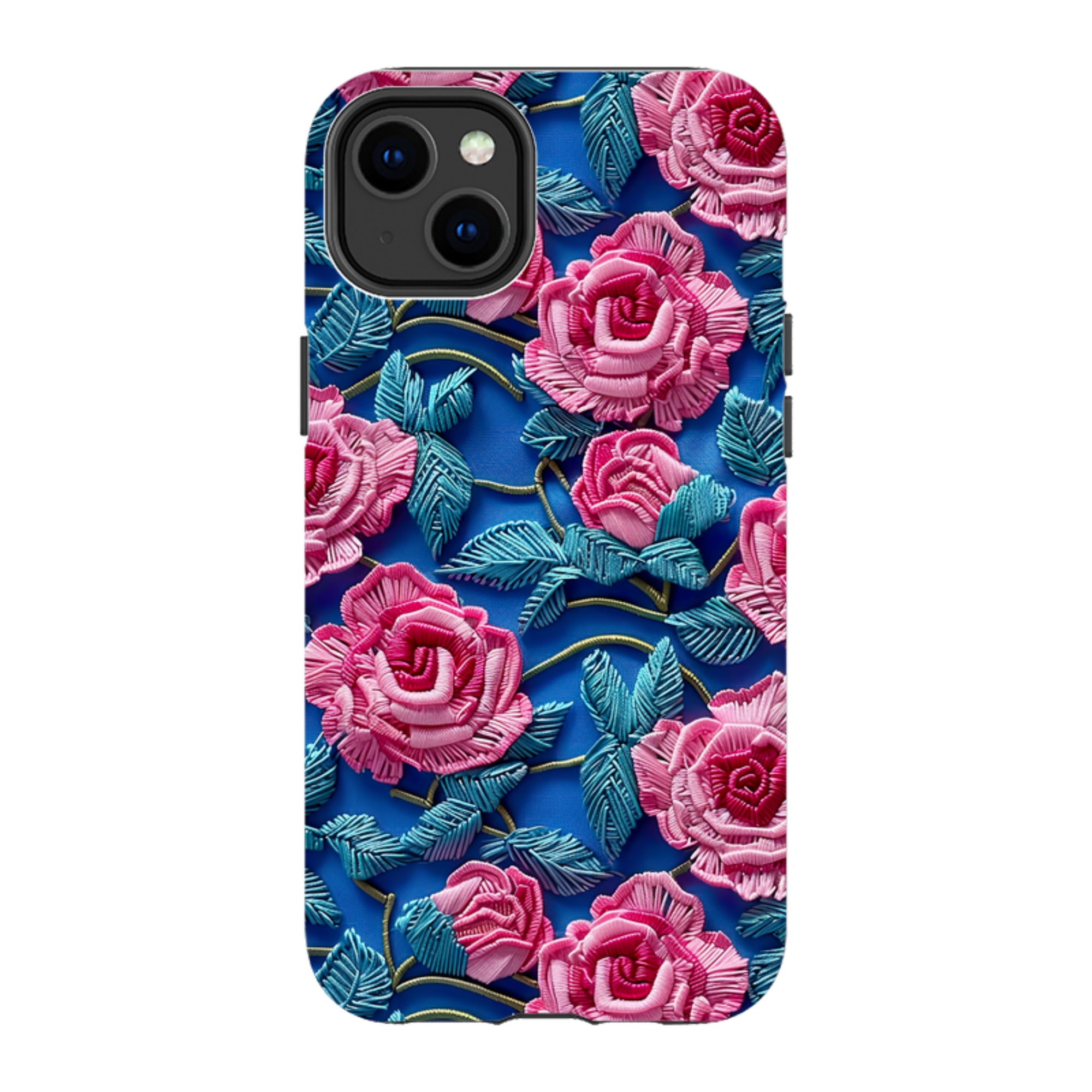 iPhone MagSafe Tough Case - Blue Summer Roses