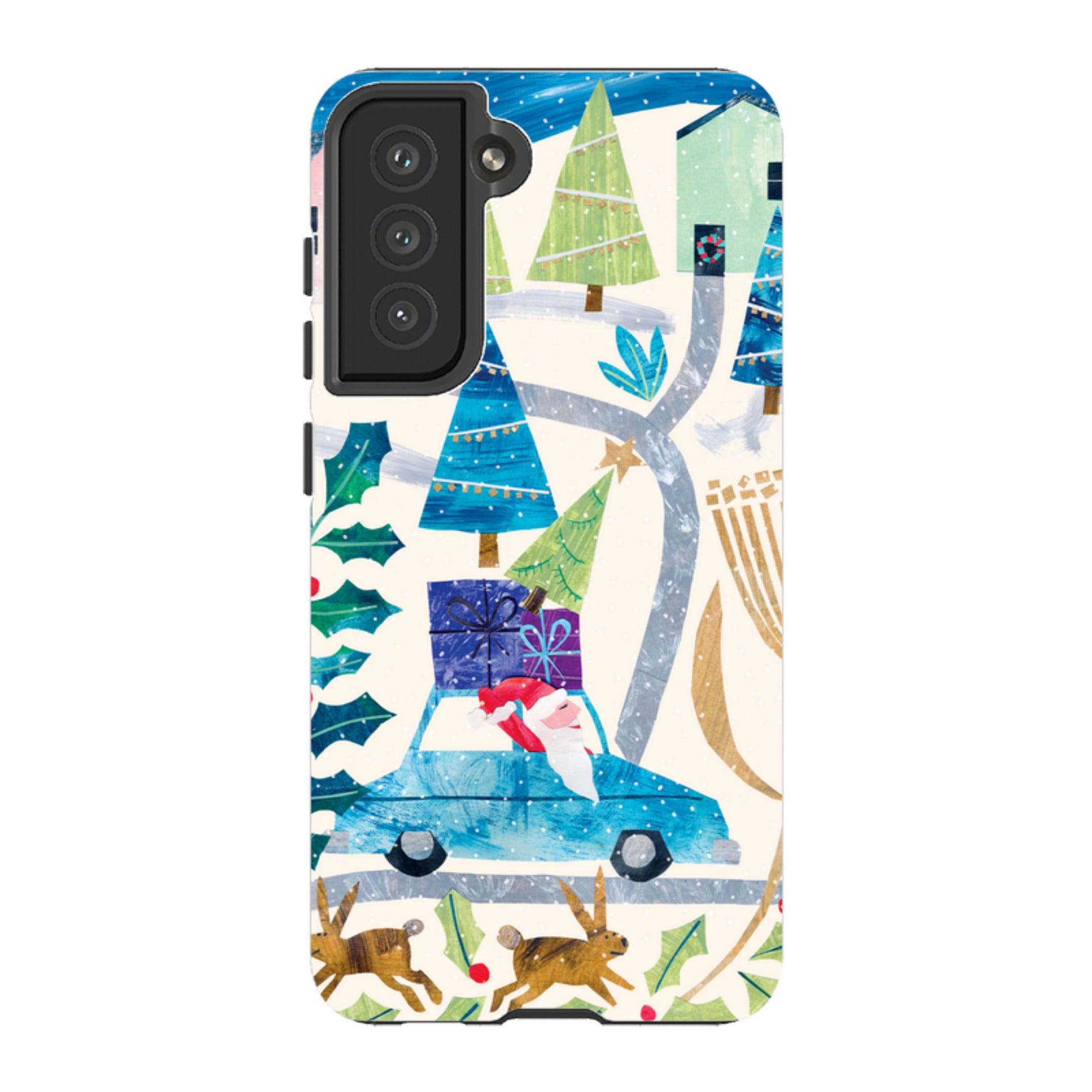 Samsung Tough Case - Santa Driving Home By Tracey English