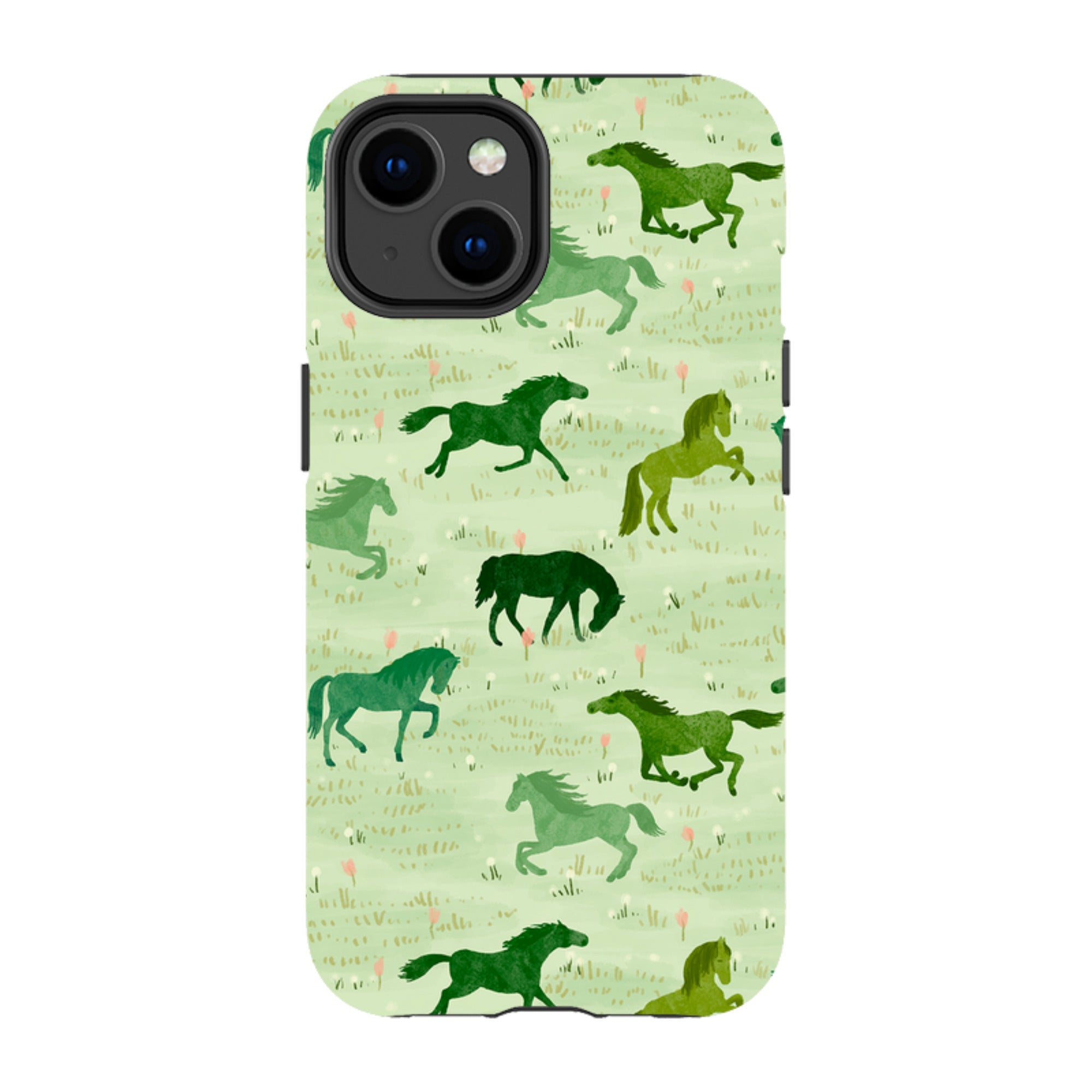 iPhone MagSafe Tough Case - Wild Horses Meadow By Katherine Quinn
