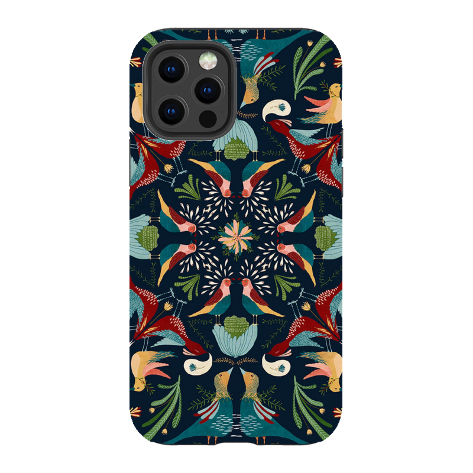 iPhone Tough Case - Navy Hanky By Katherine Quinn