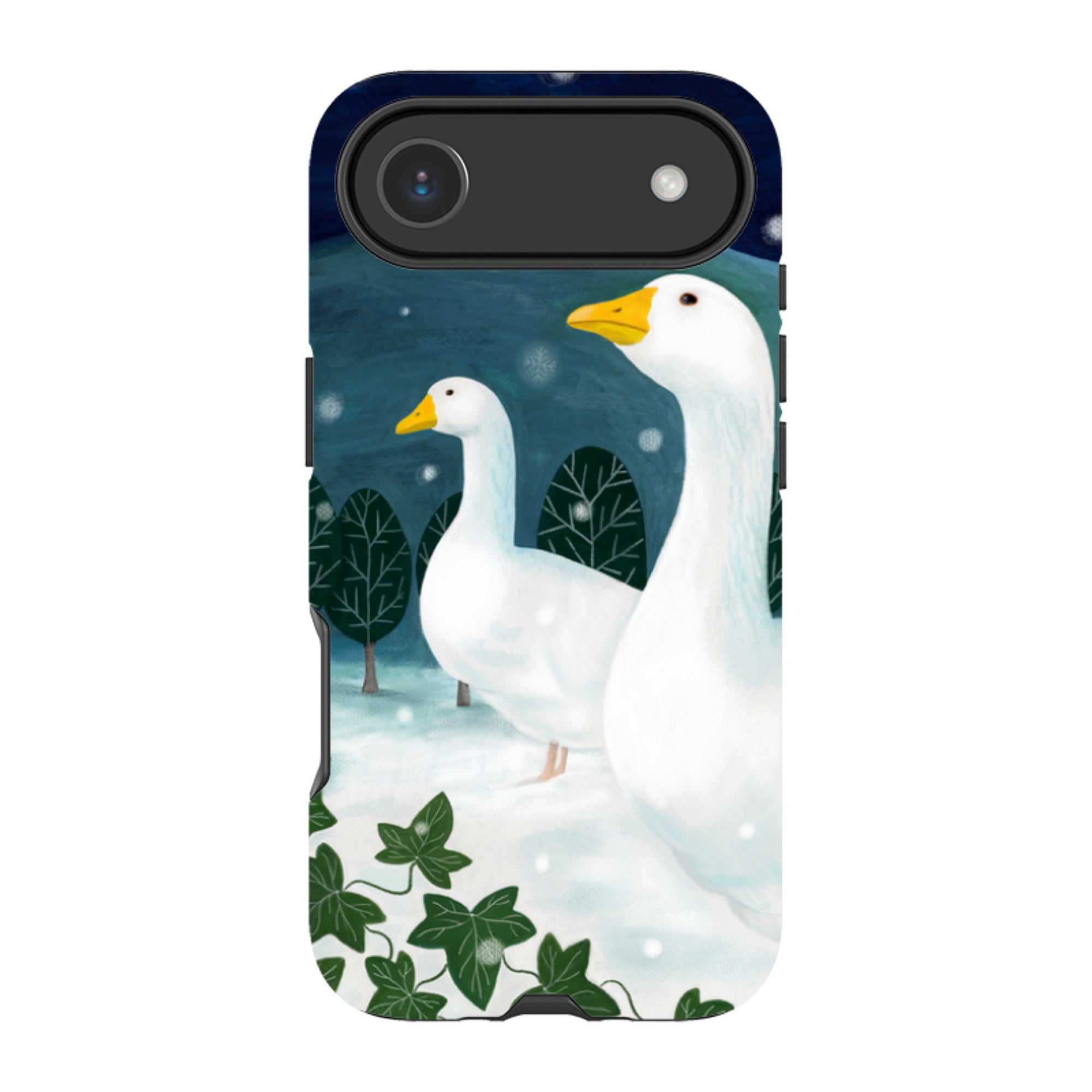 iPhone Tough Case - Winter Geese By Bex Parkin