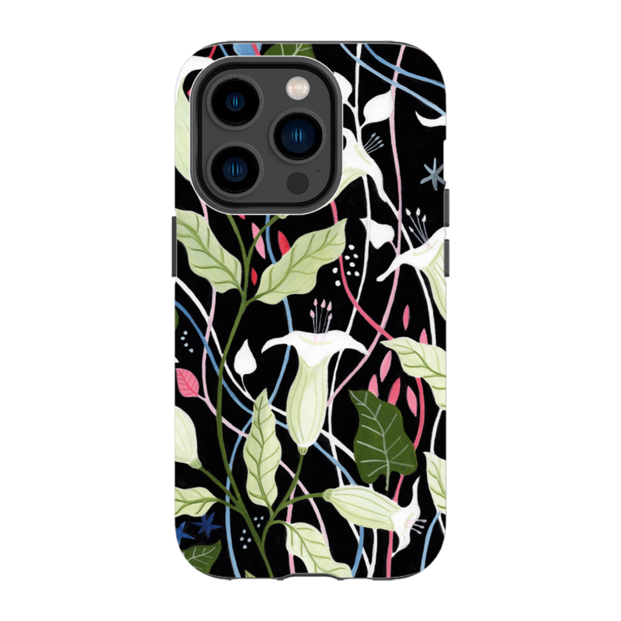 iPhone Tough Case - Trumpet Flowers By Bex Parkin