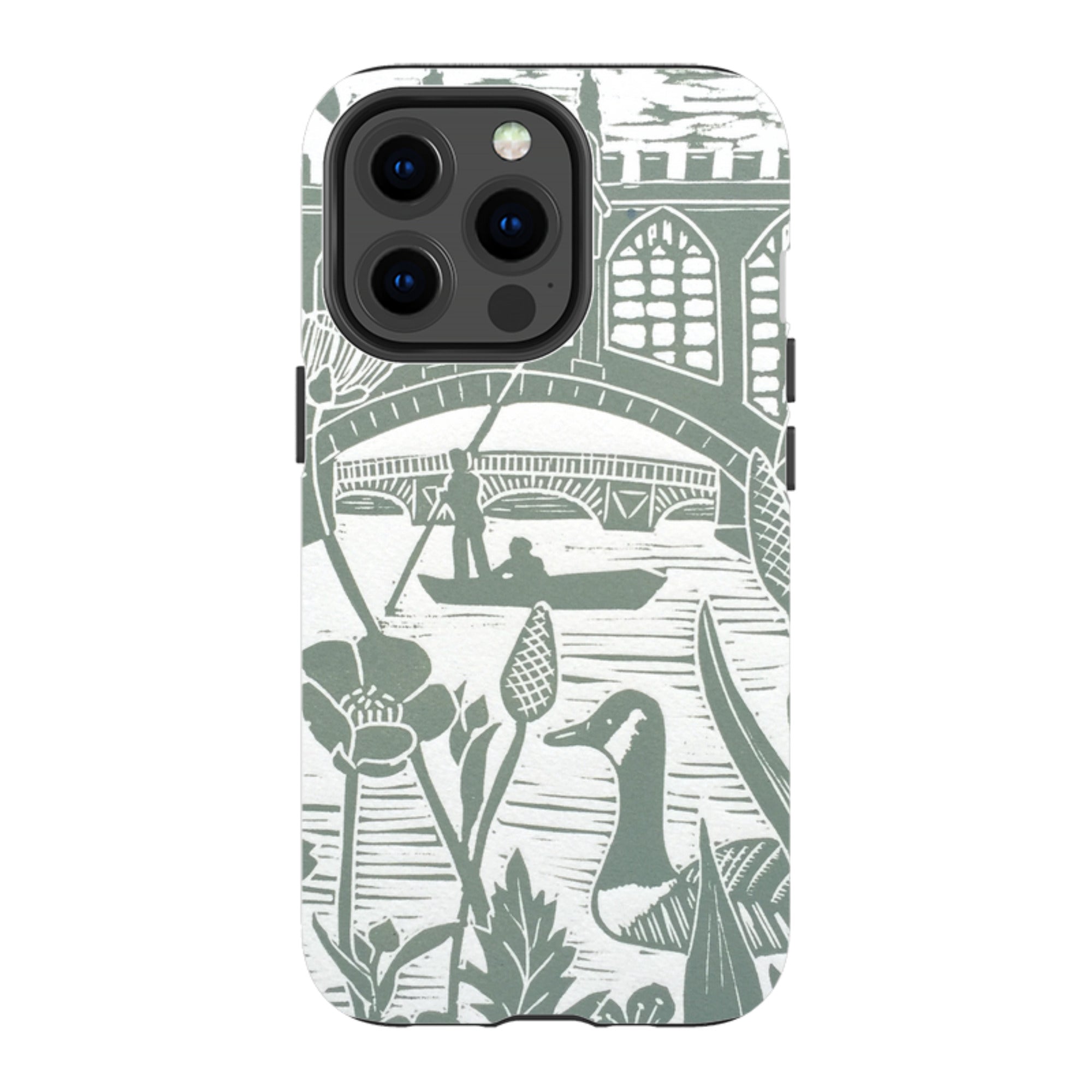 iPhone Tough Case - Punting At Cambridge By Kate Heiss