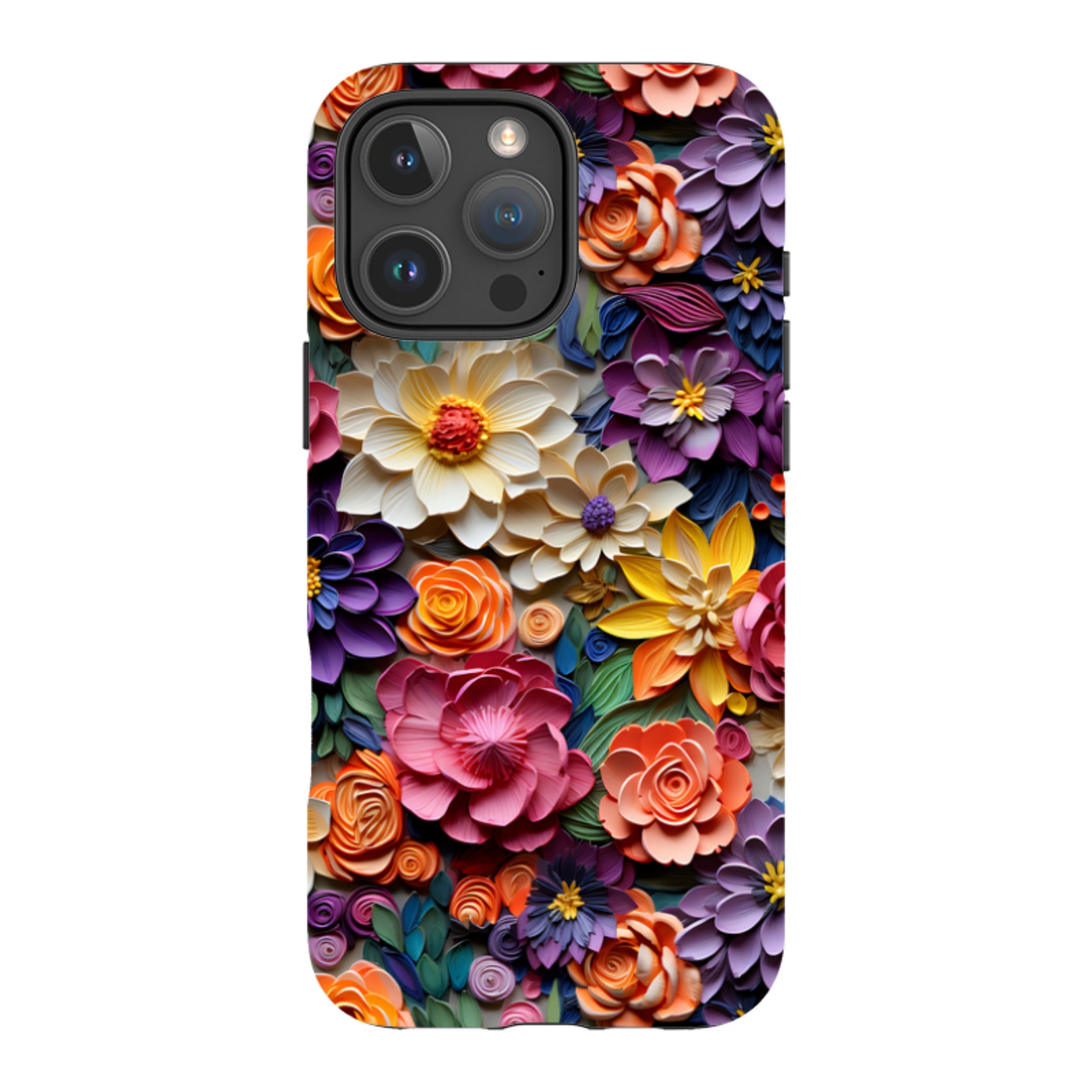 iPhone Tough Case -Violet Floral