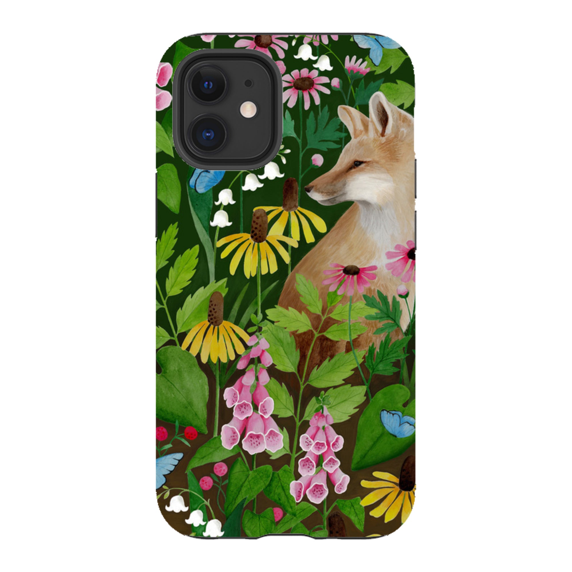 iPhone Tough Case - Fox And Foxgloves By Bex Parkin