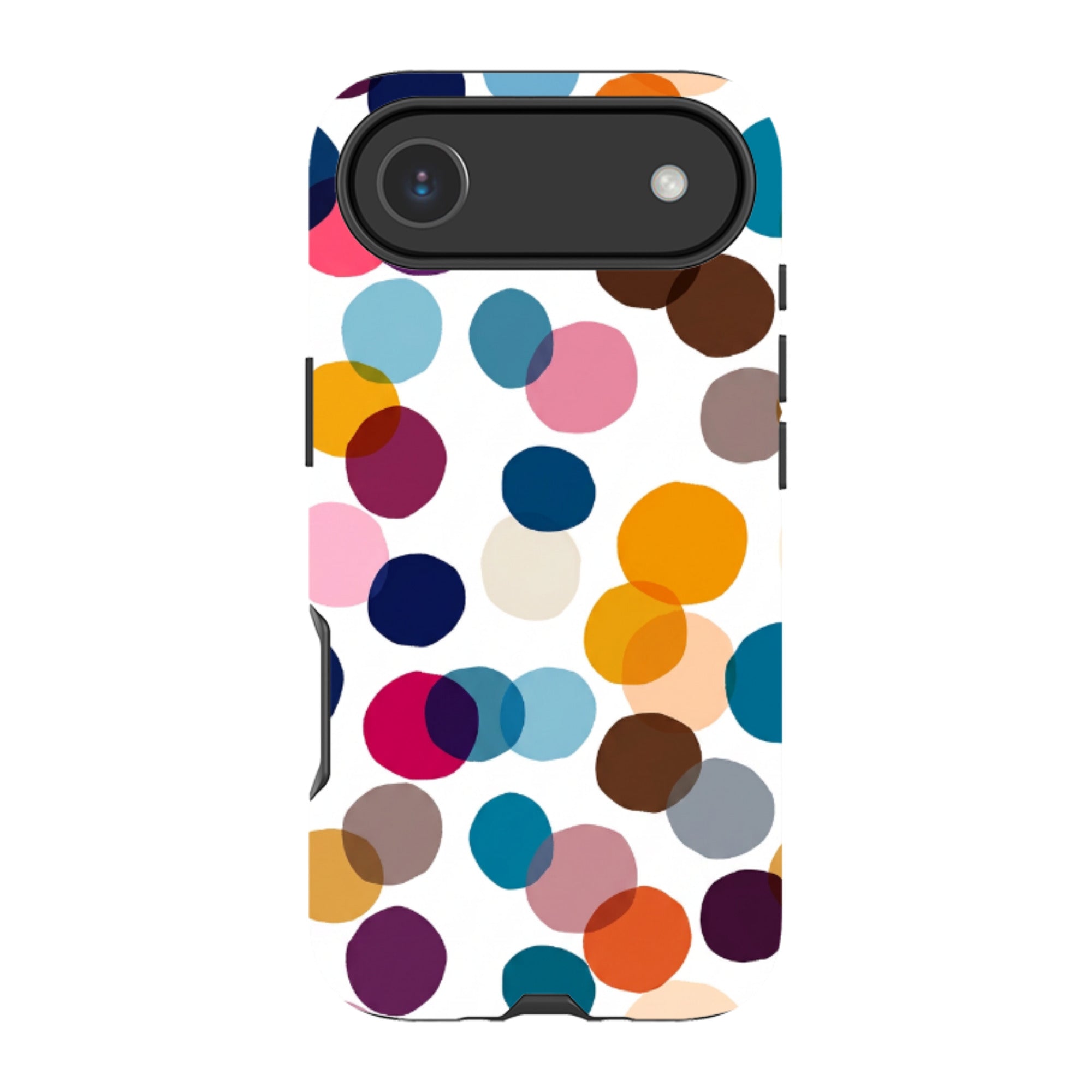 iPhone Tough Case - Multi-Color Polka Dot
