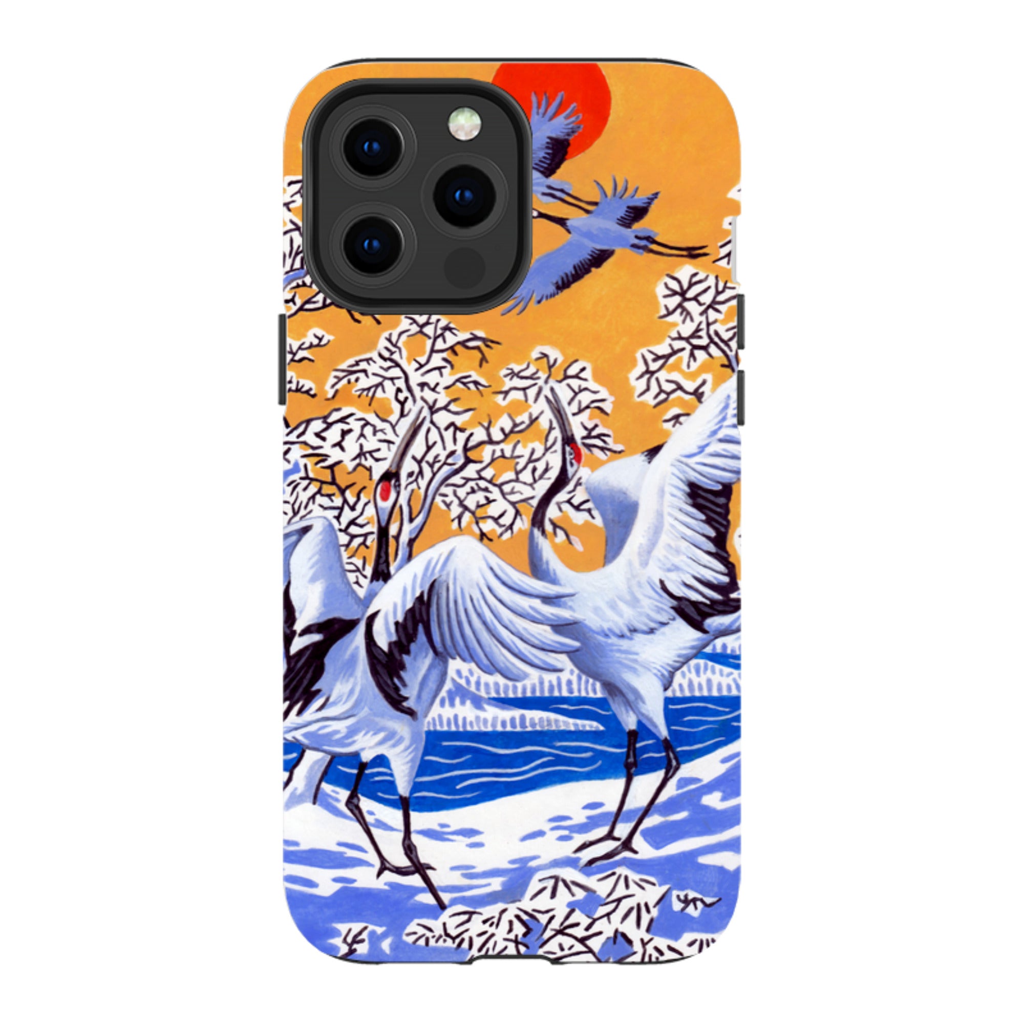 iPhone MagSafe Tough Case -  Japanese Cranes By Philip Hood