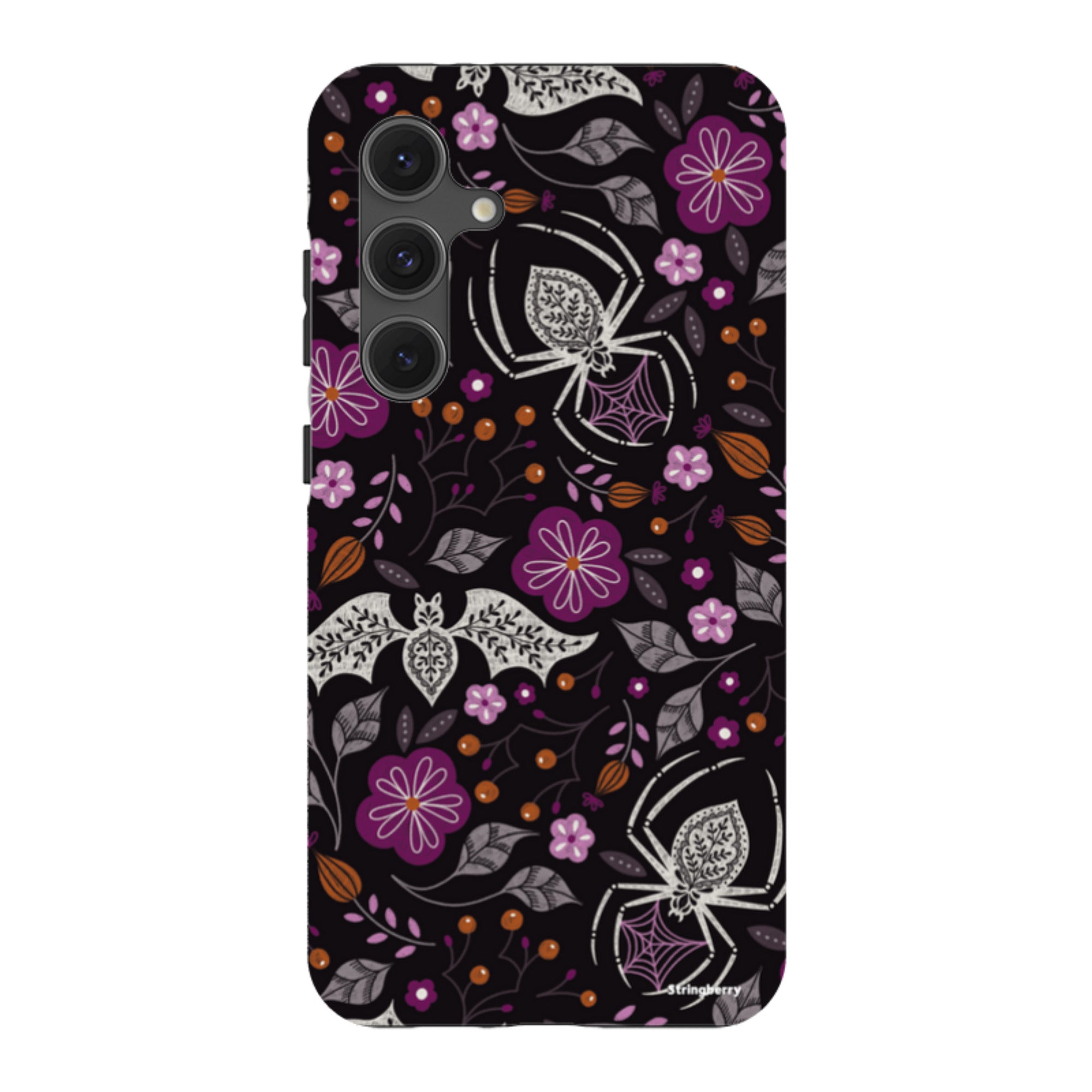 Samsung Tough Case - SpiderBat Pattern Black By Jenny Zemanek
