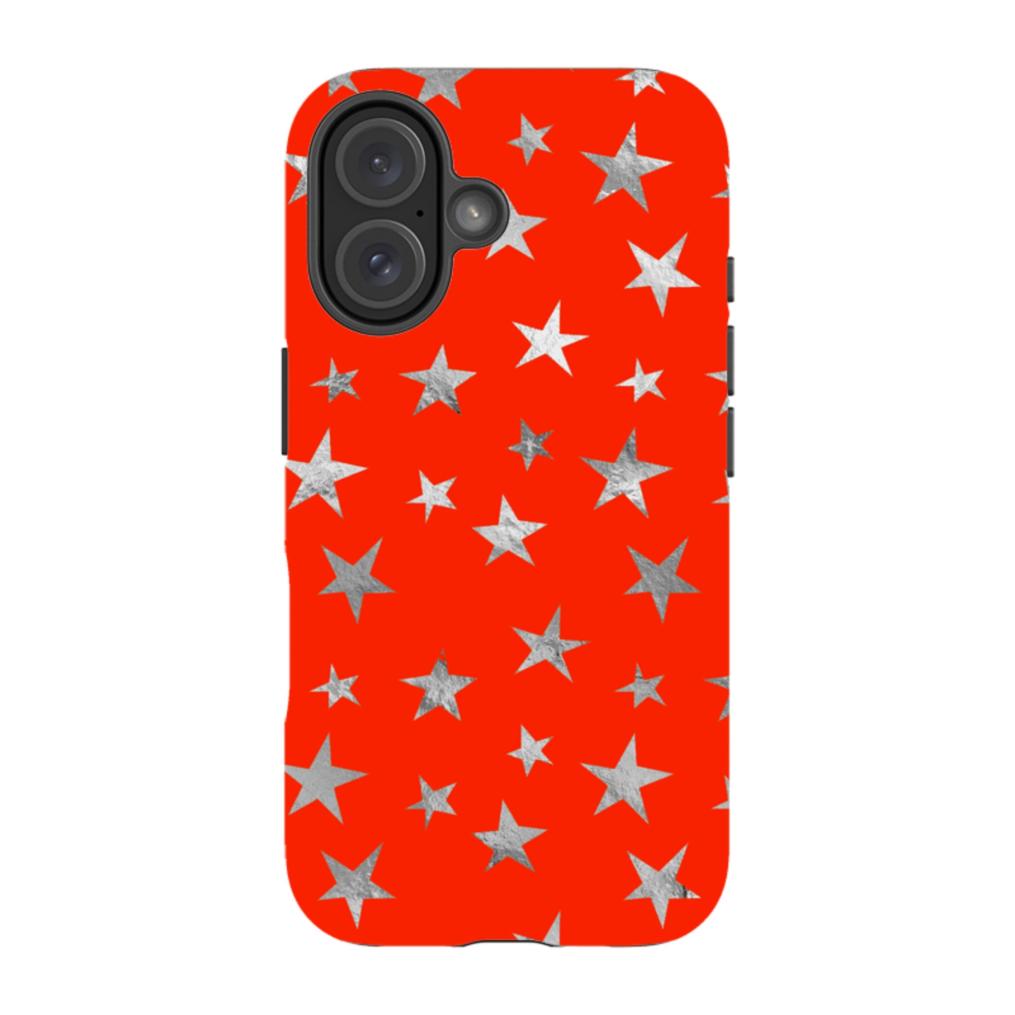 iPhone MagSafe Tough Case - Red and Silver Stars