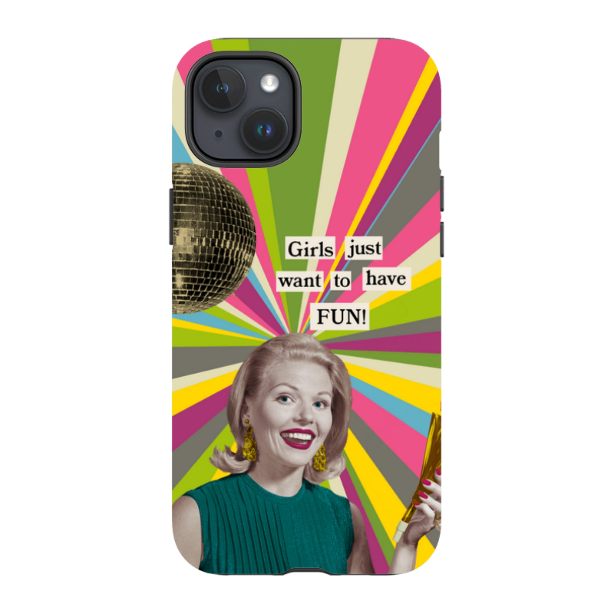 iPhone Tough Case - Girls want to have fun By Clare Jordan