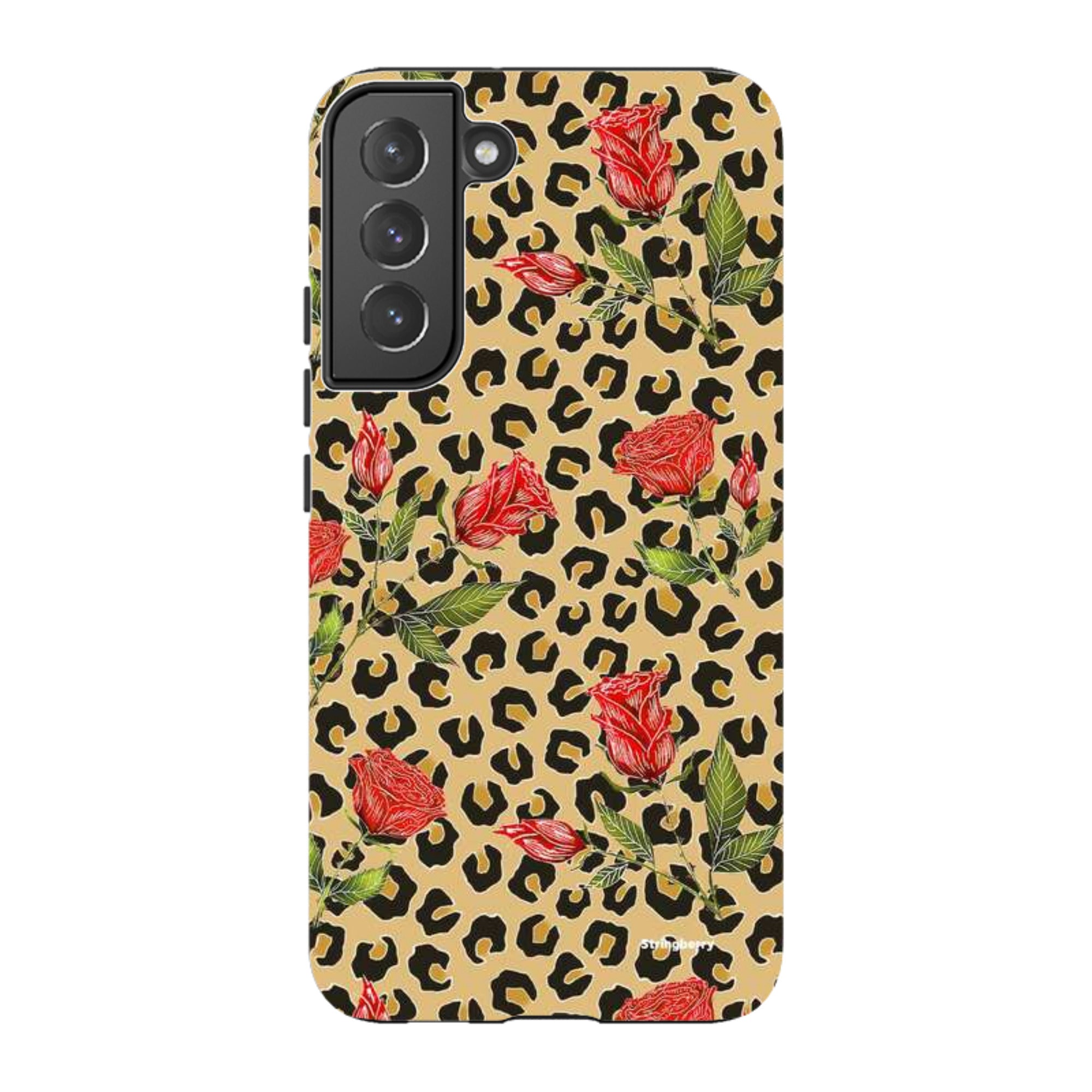 Samsung Tough Case - Leopard Print Rose Pattern By Catherine Rowe