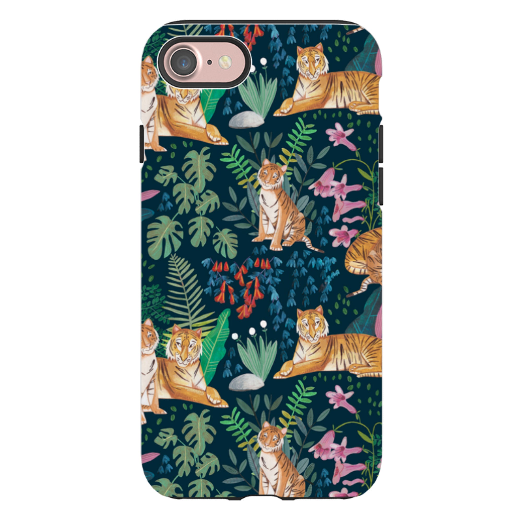 iPhone Tough Case - Tiger Pattern II By Caroline Bonne Muller