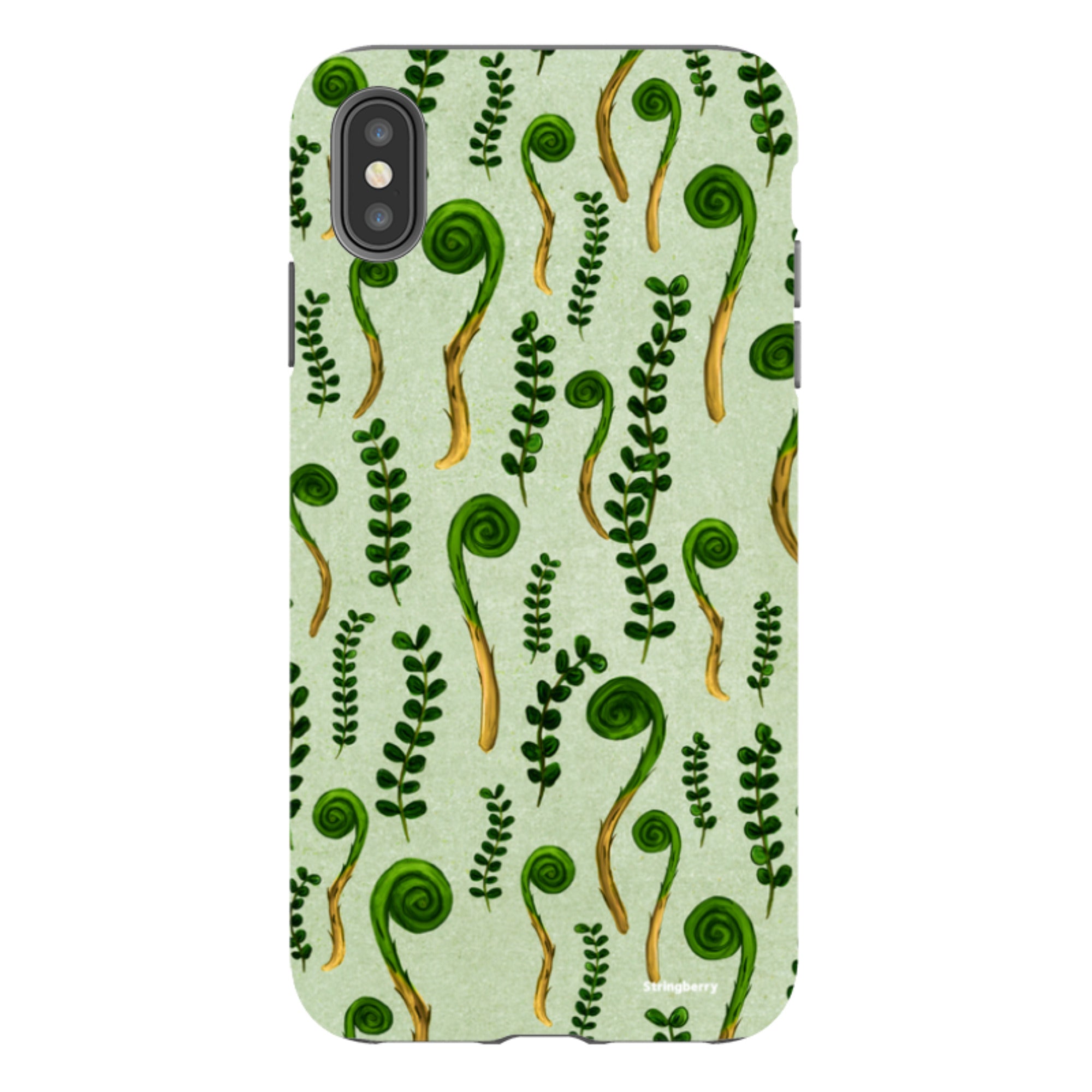 iPhone Tough Case - Fern Fronds By Katherine Quinn