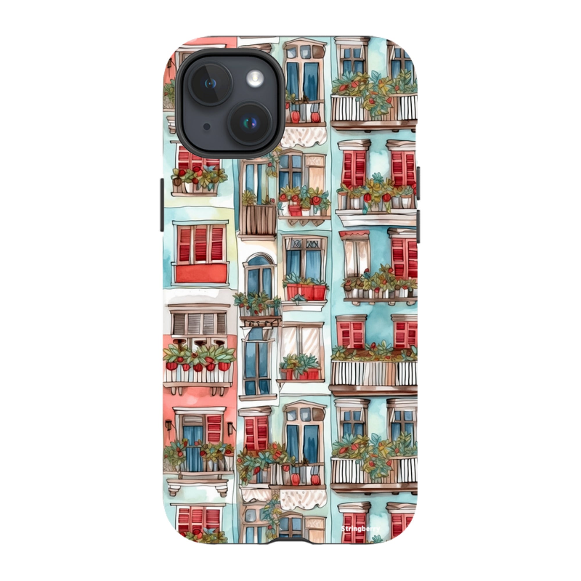 iPhone Tough Case - Floral Balcony