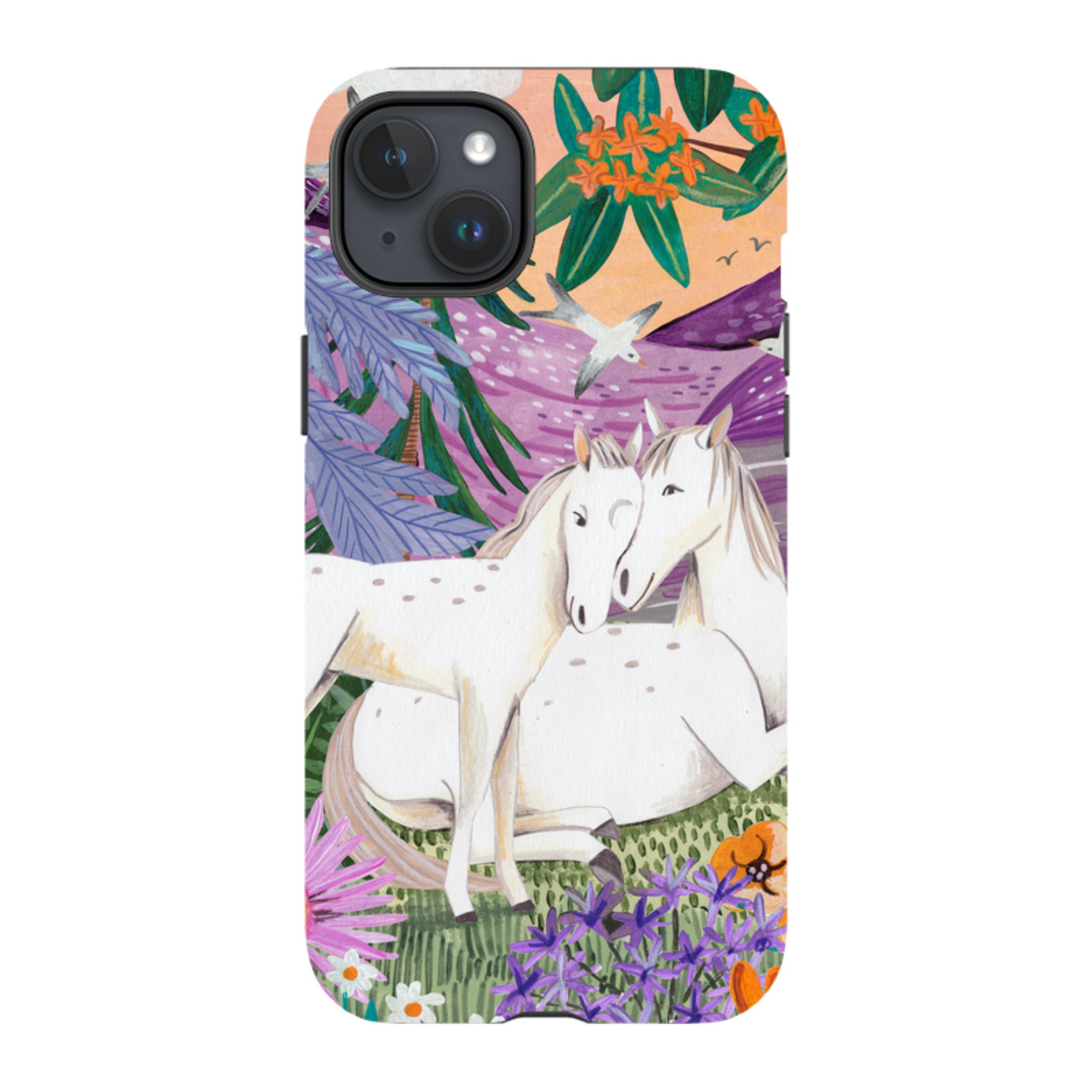 iPhone Tough Case - Horses By Caroline Bonne Muller