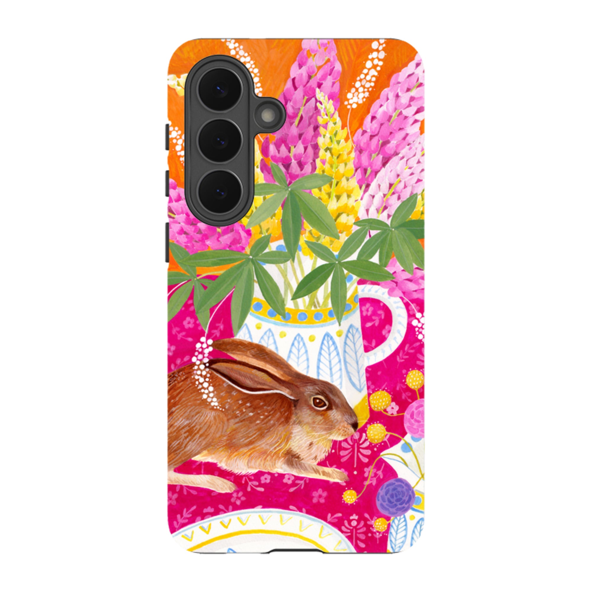 Samsung Tough Case - Rabbit Lupins By Bex Parkin