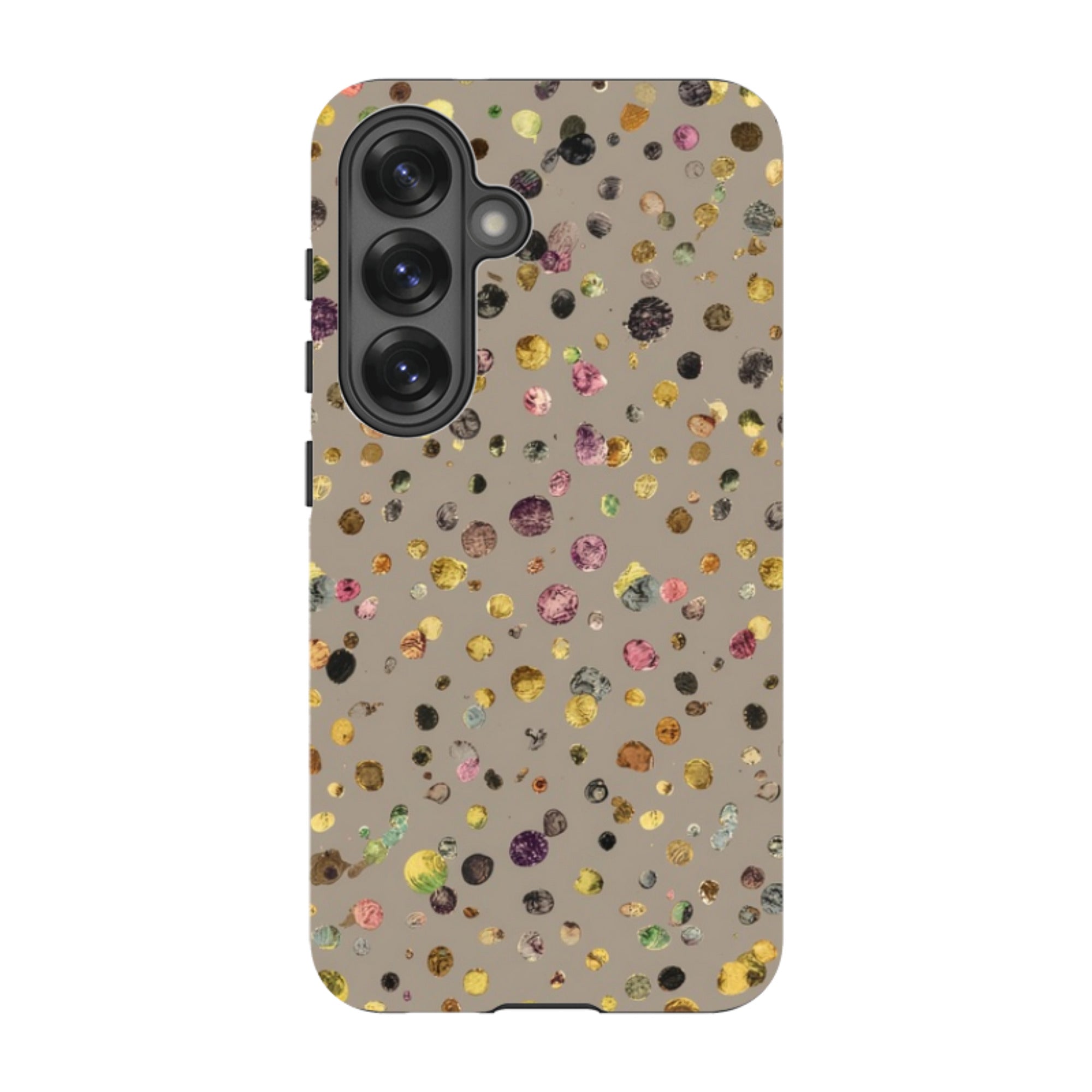 Samsung Tough  Case - Grey Polka
