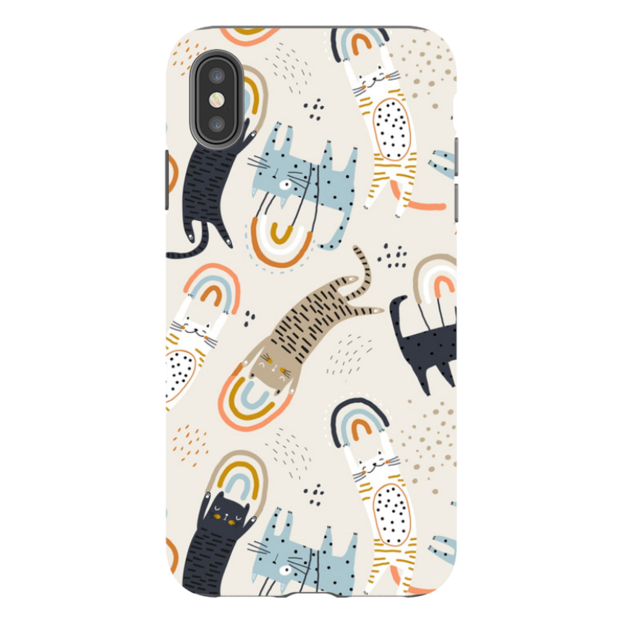 iPhone Tough Case - Rainbow Cats