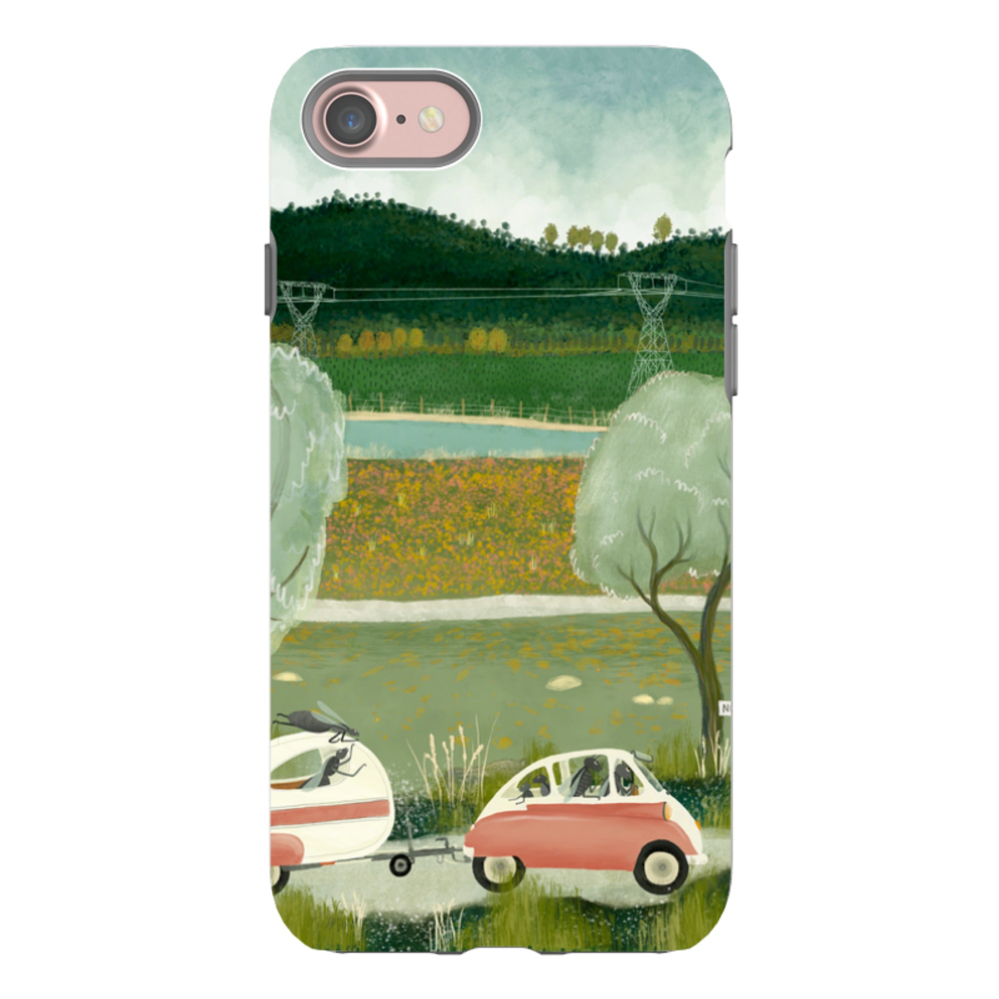 iPhone Tough Case - Happy Holidays-1 By Katherine Quinn