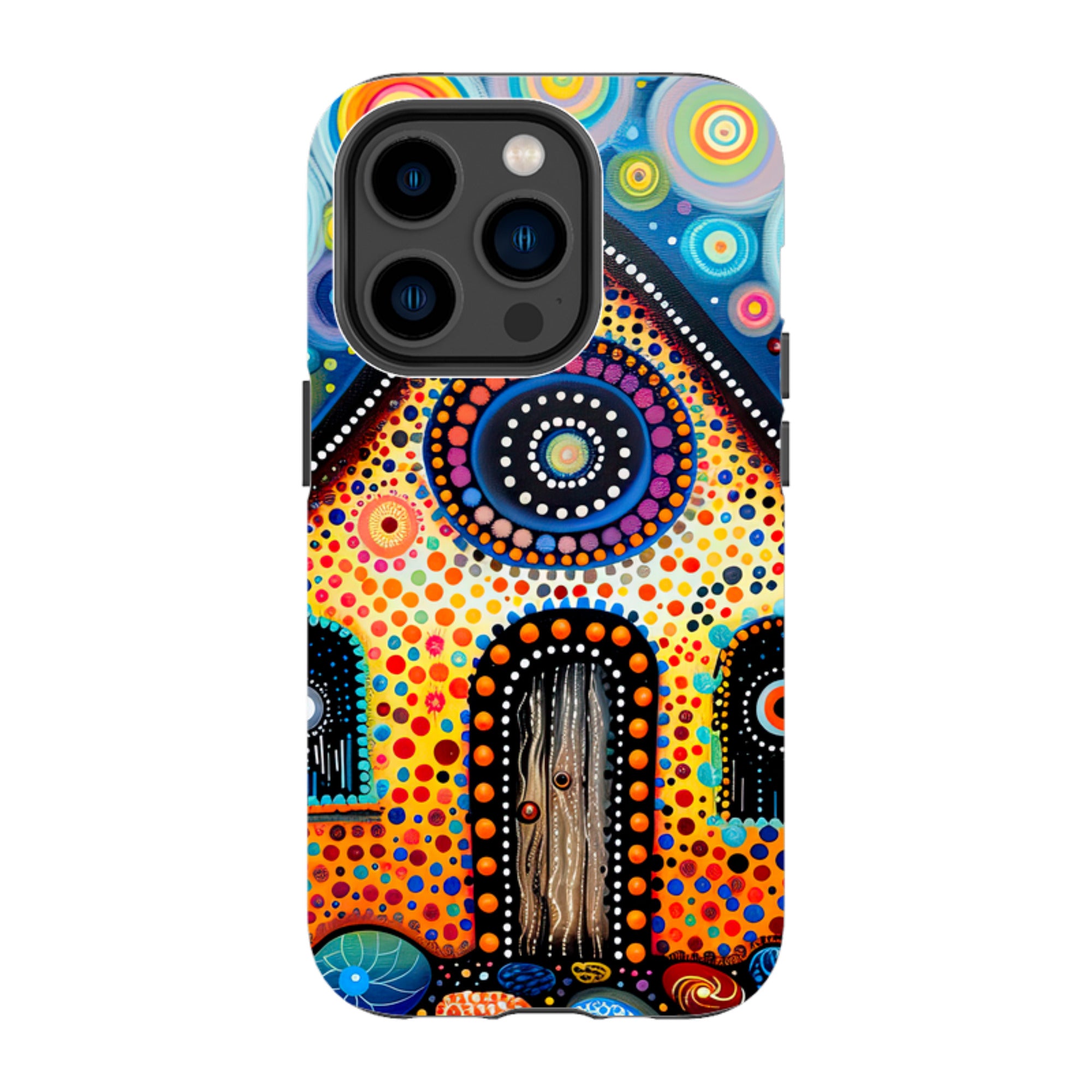 iPhone MagSafe Tough Case - Folk Art House III