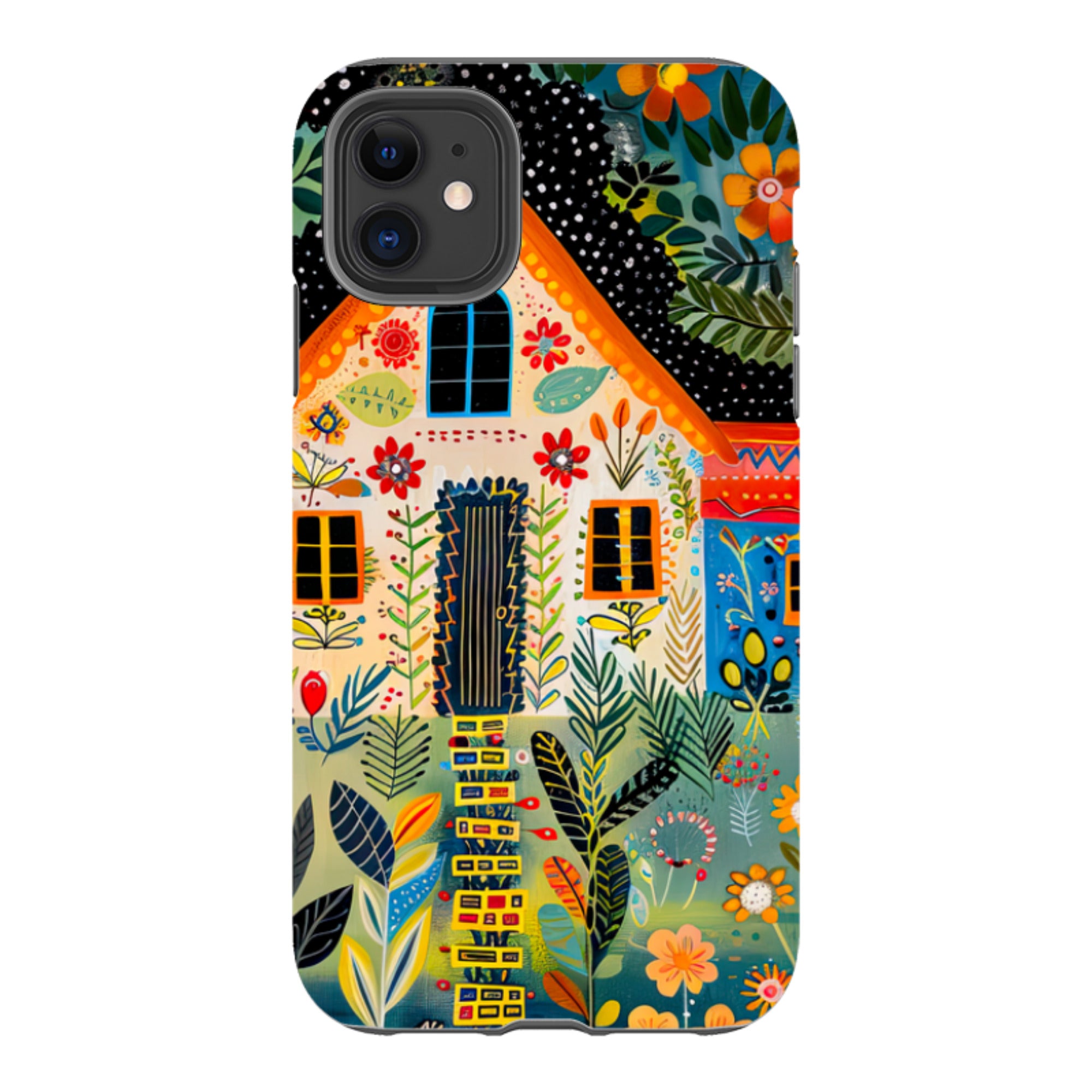 iPhone Case - Folk Art House II
