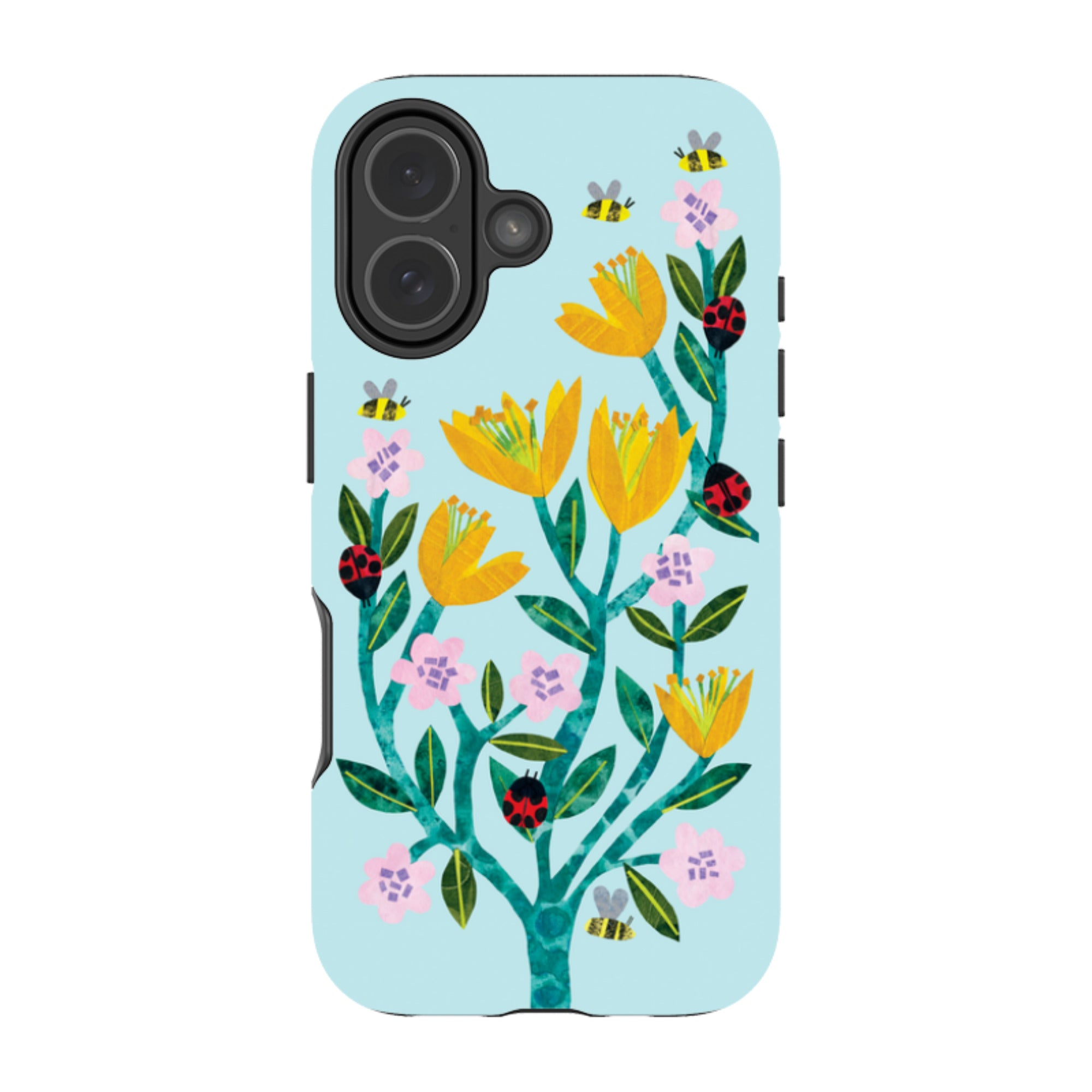iPhone MagSafe Tough Case - Blossom and Ladybirds By Tracey English