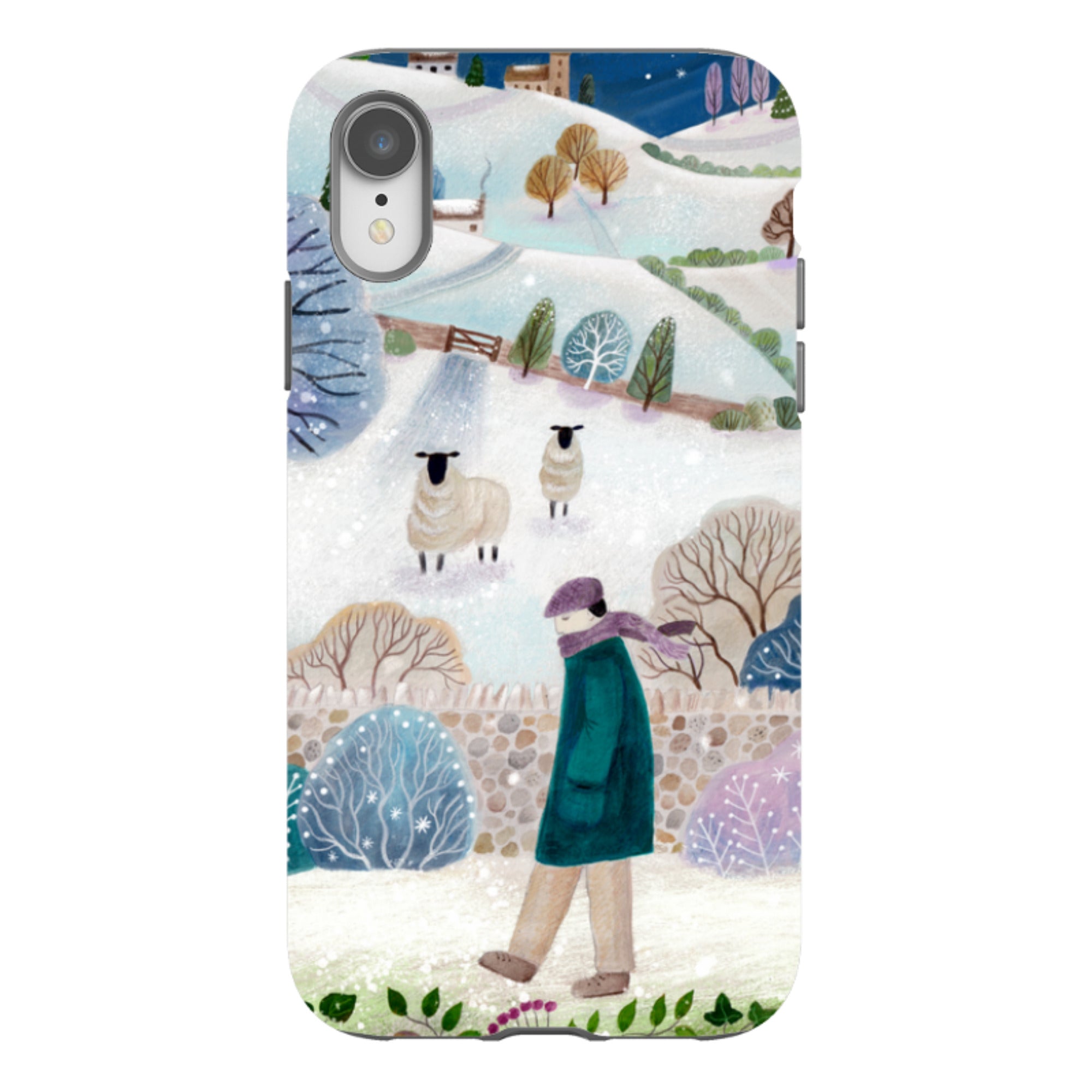 iPhone Tough Case - Across Snowy Fields By Bex Parkin