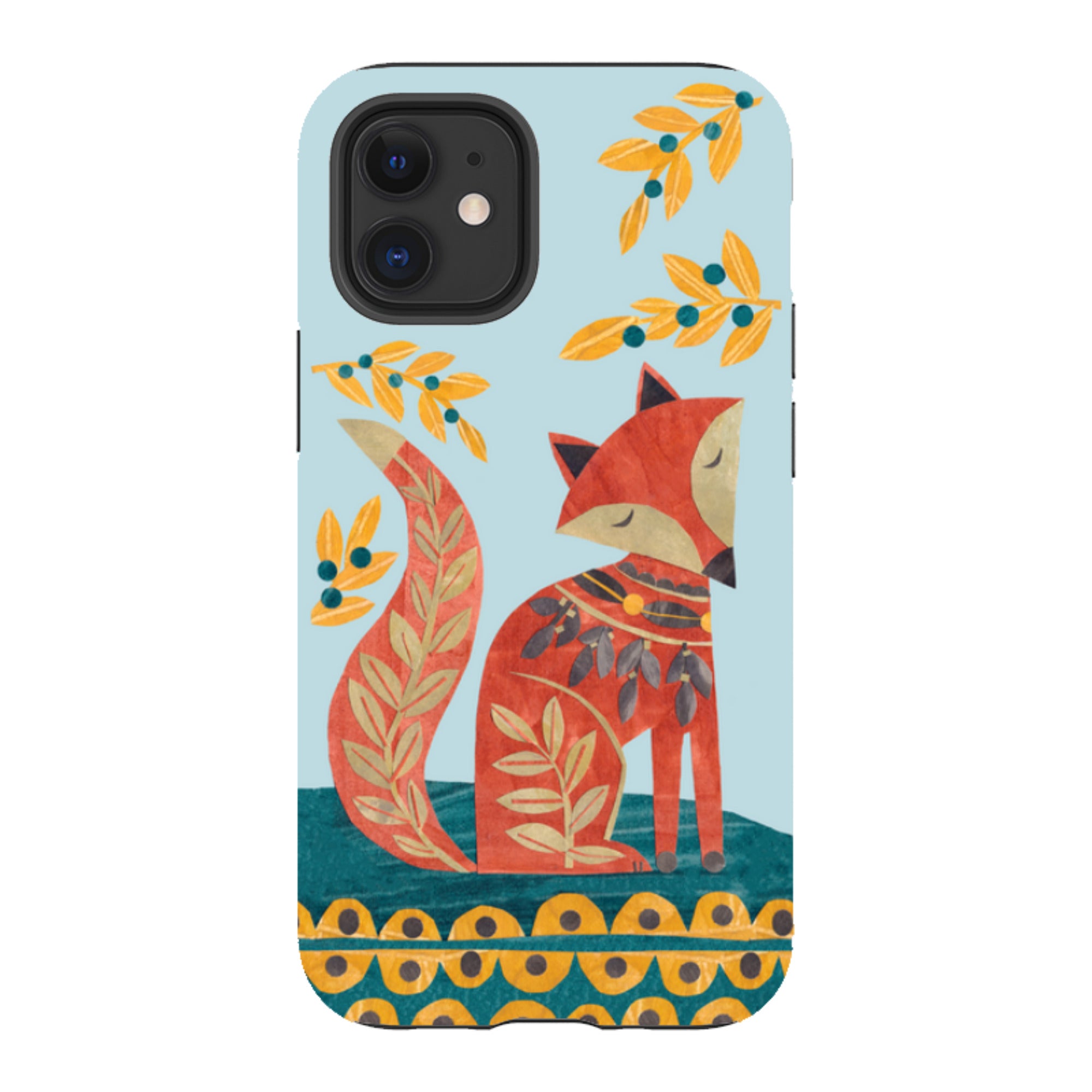 iPhone Tough Case - Folk Foxie By Tracey English
