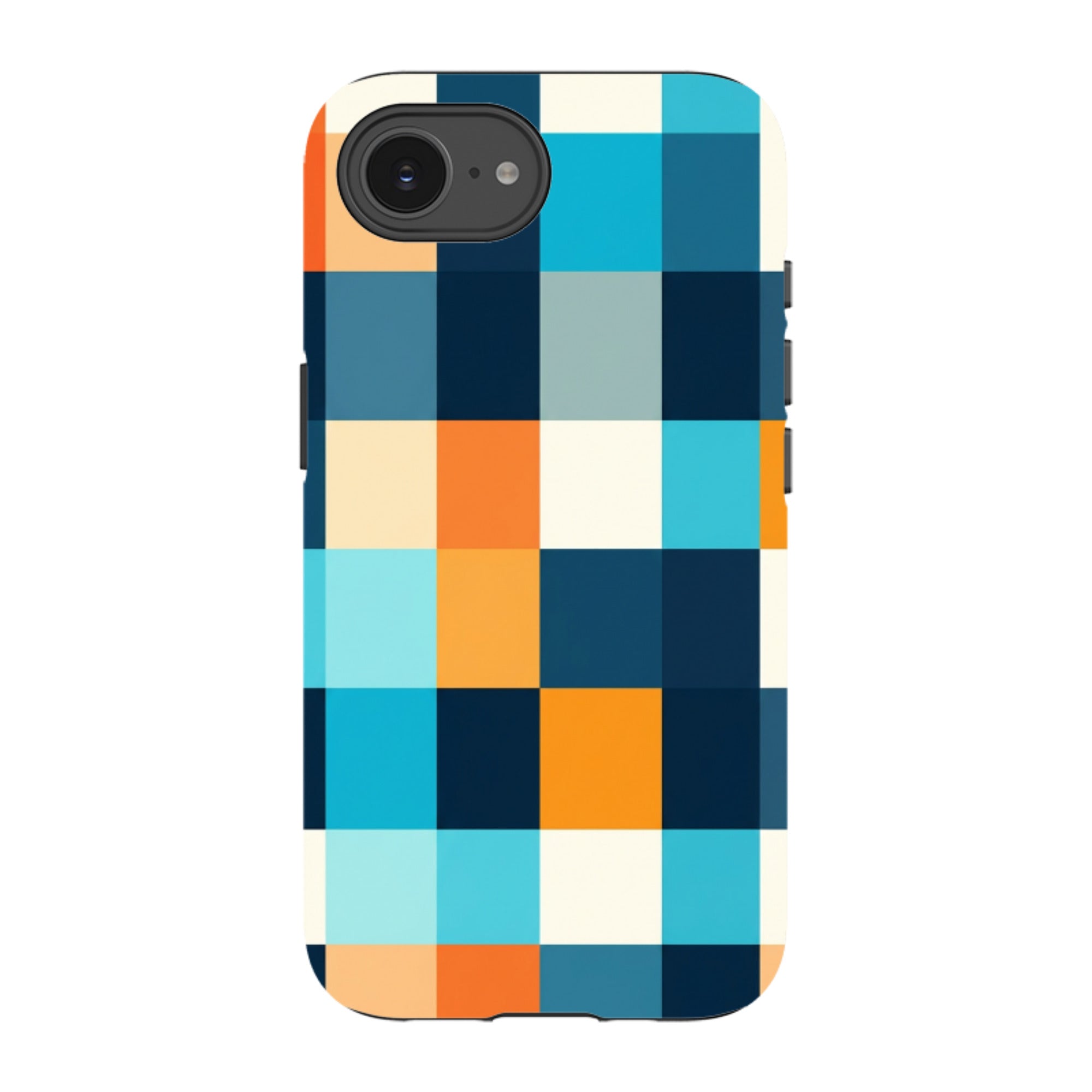 iPhone Tough Case - Navy Blue & Orange