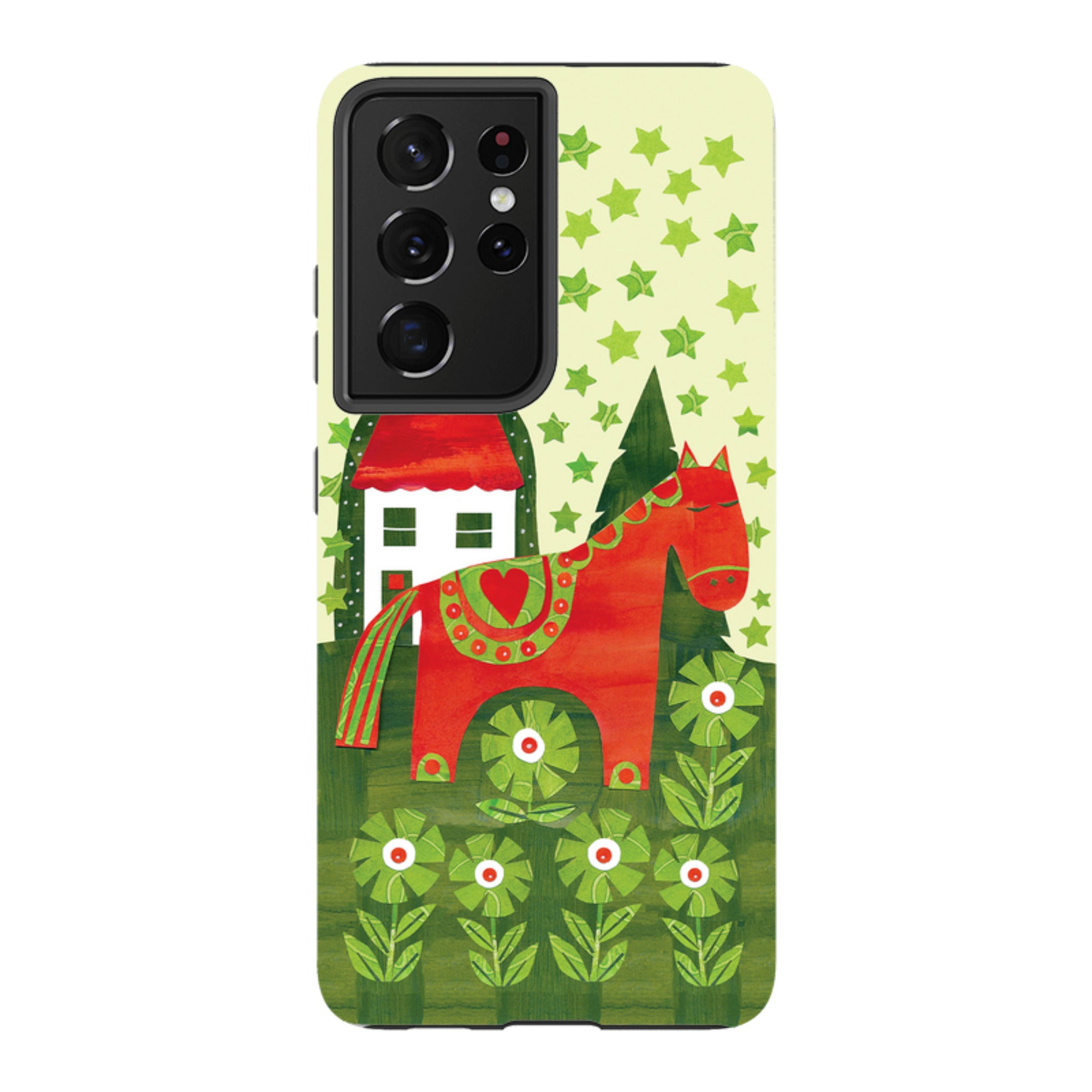 Samsung Tough Case - Red Dala Horse By Tracey English